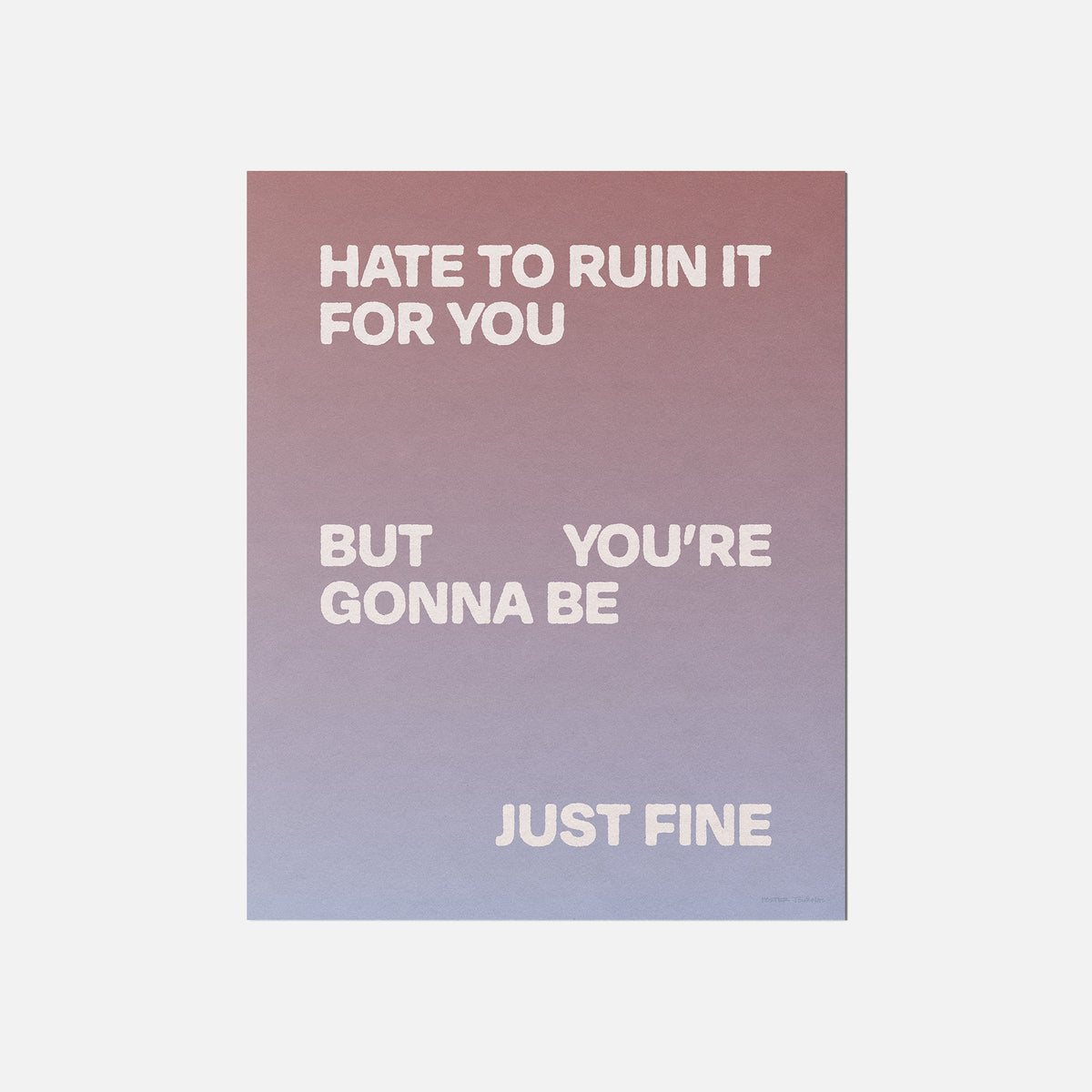 GONNA PRINT