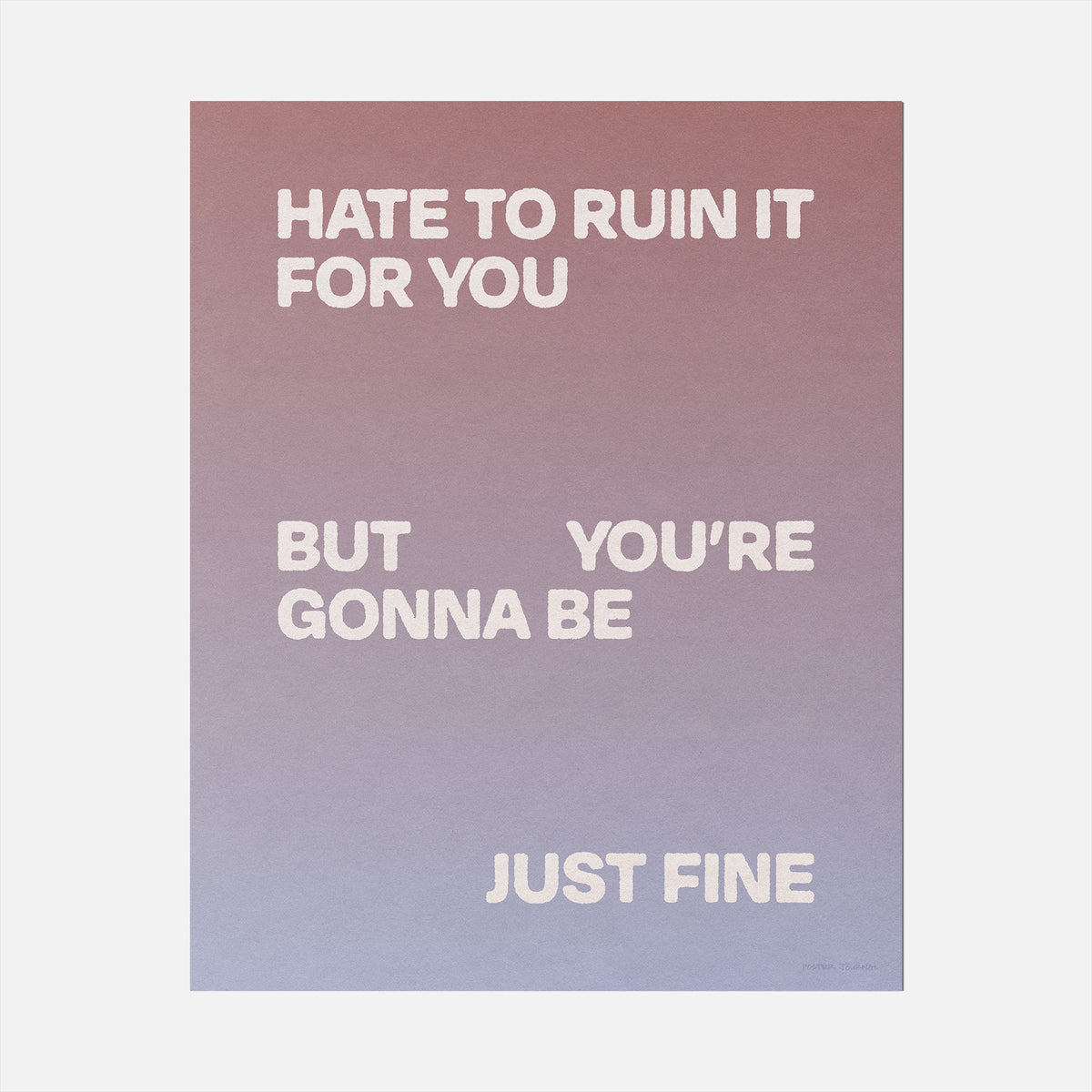 GONNA PRINT