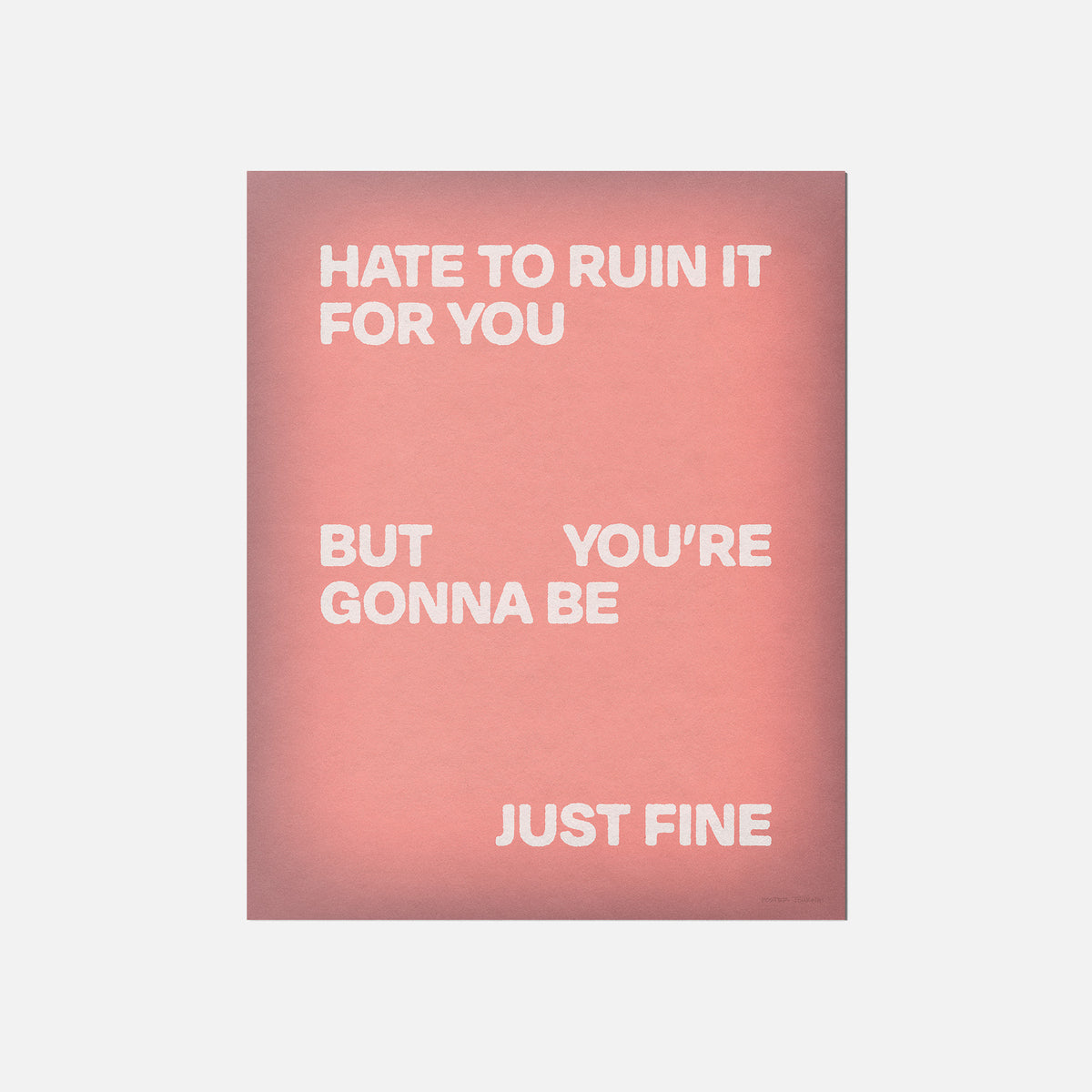 GONNA PRINT