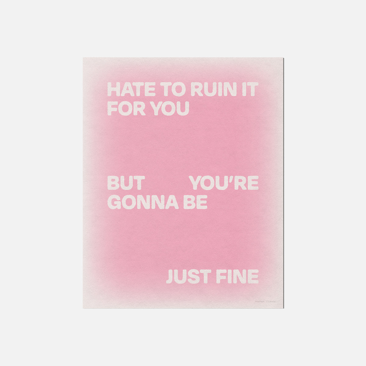 GONNA PRINT