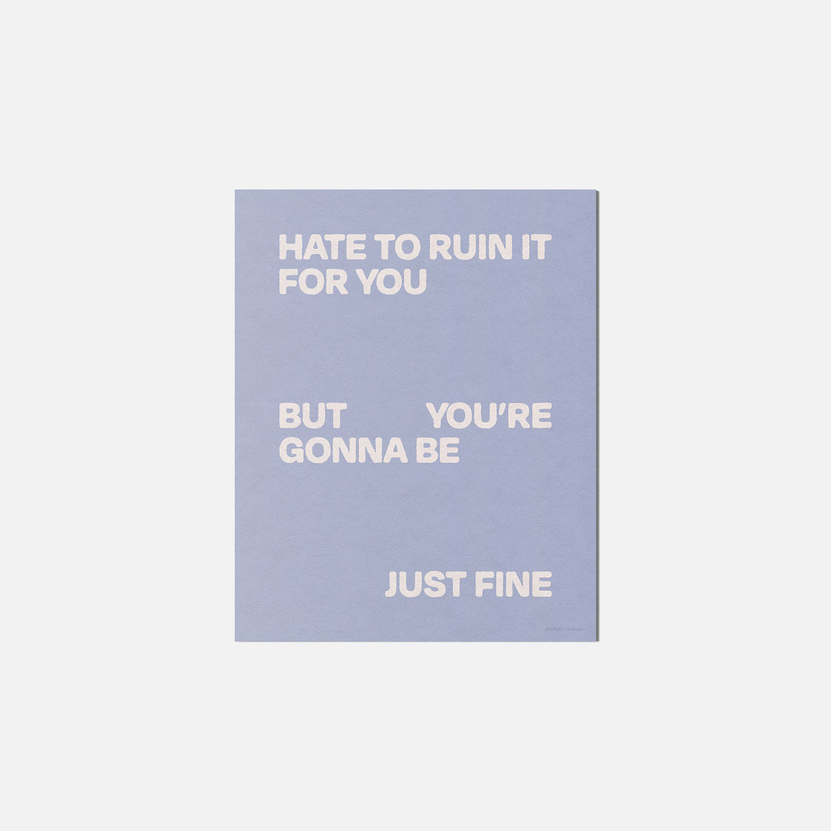 GONNA PRINT