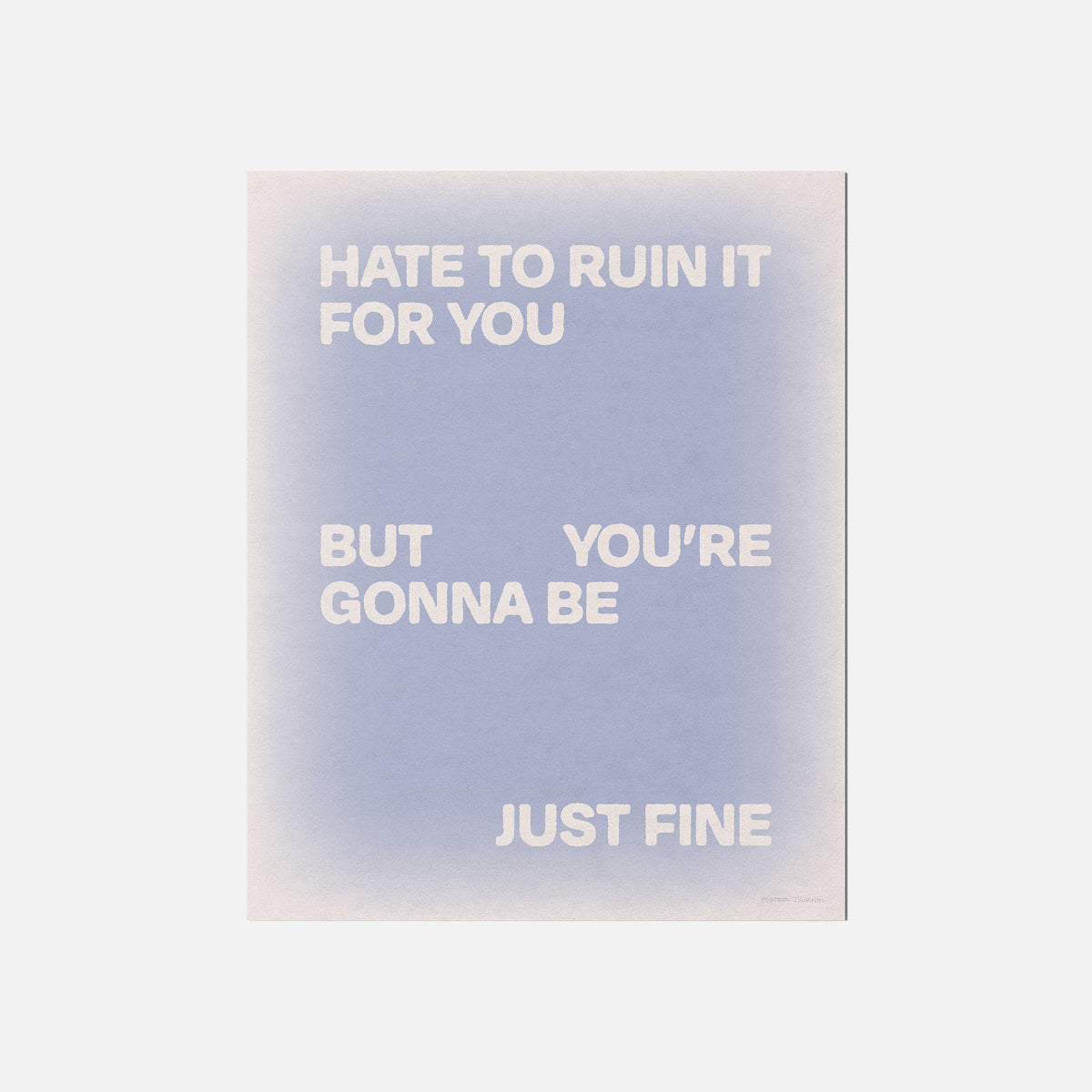GONNA PRINT