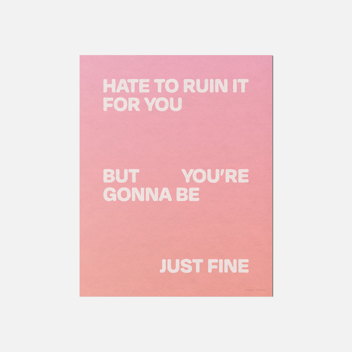 GONNA PRINT