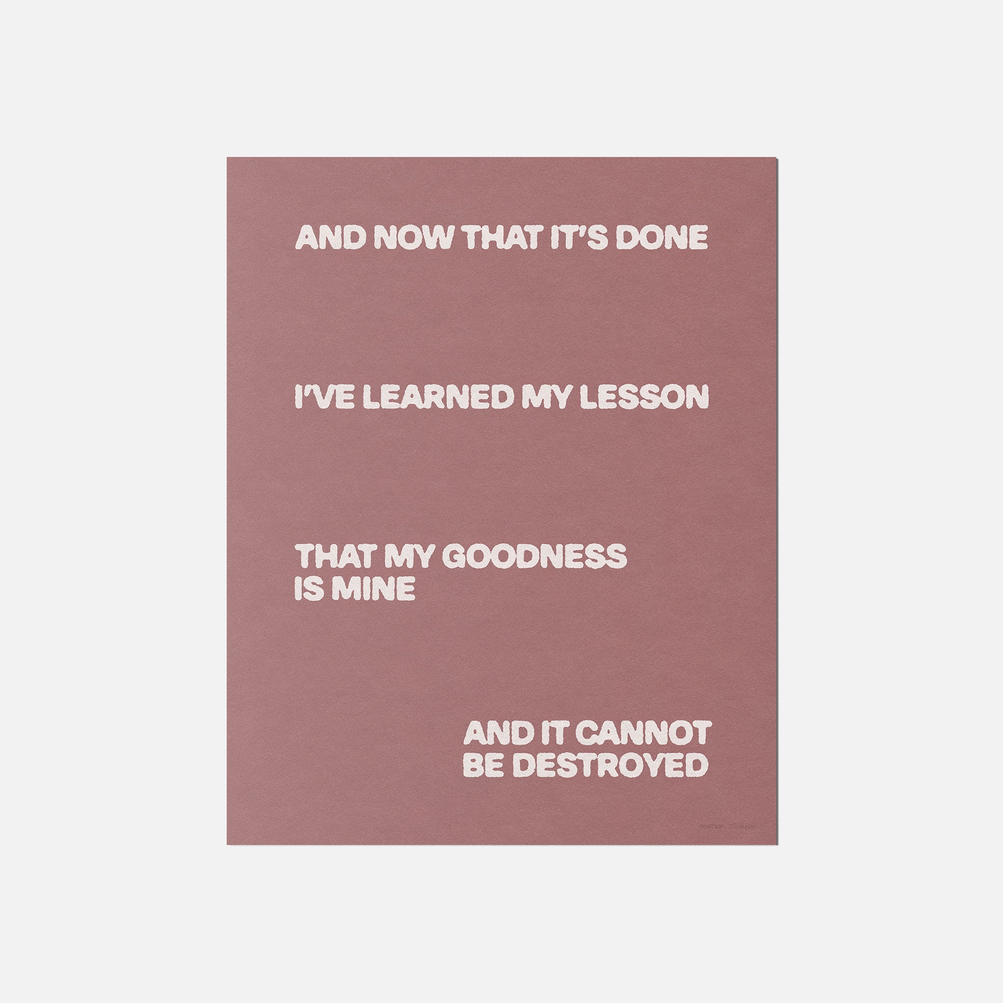 GOODNESS PRINT