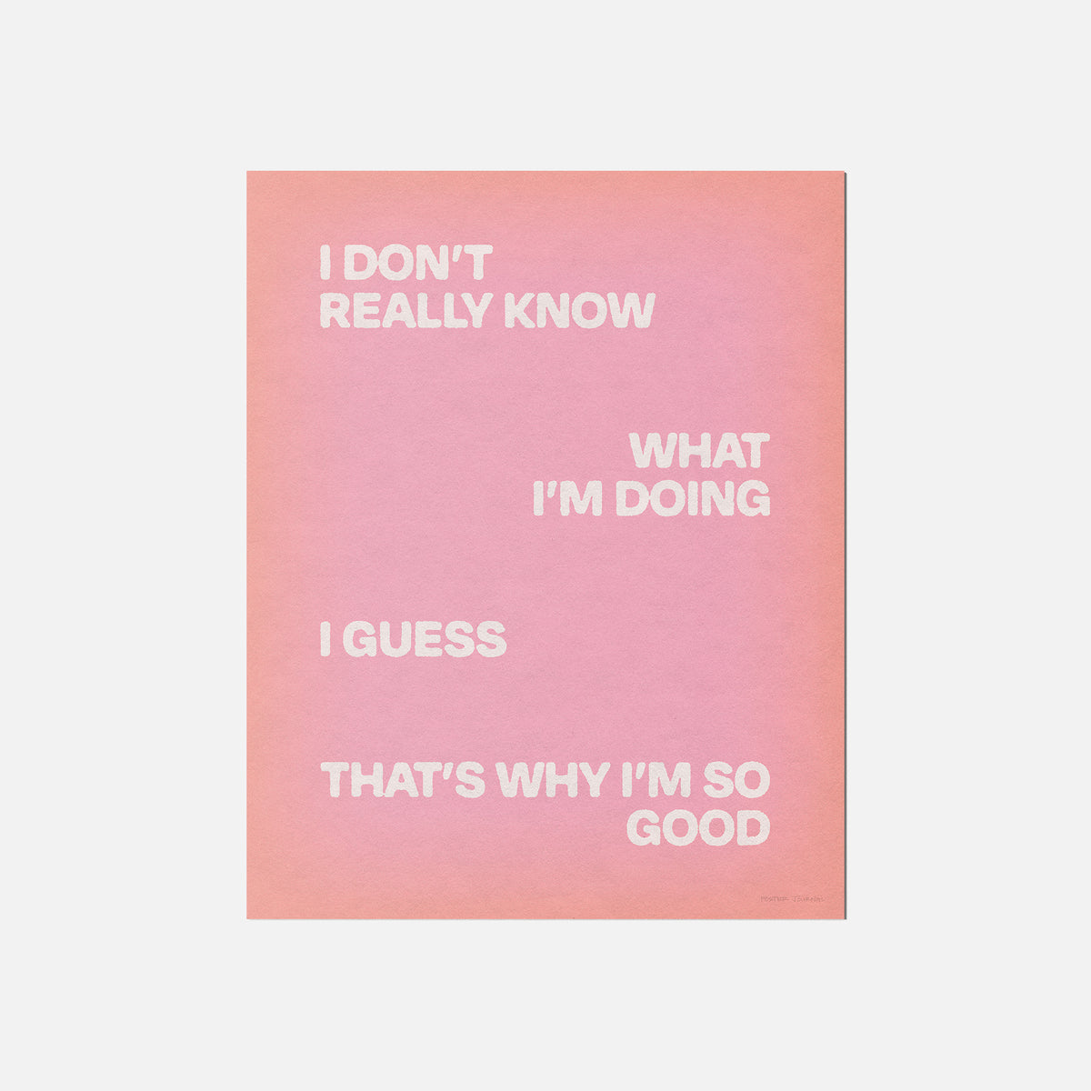 GOOD PRINT