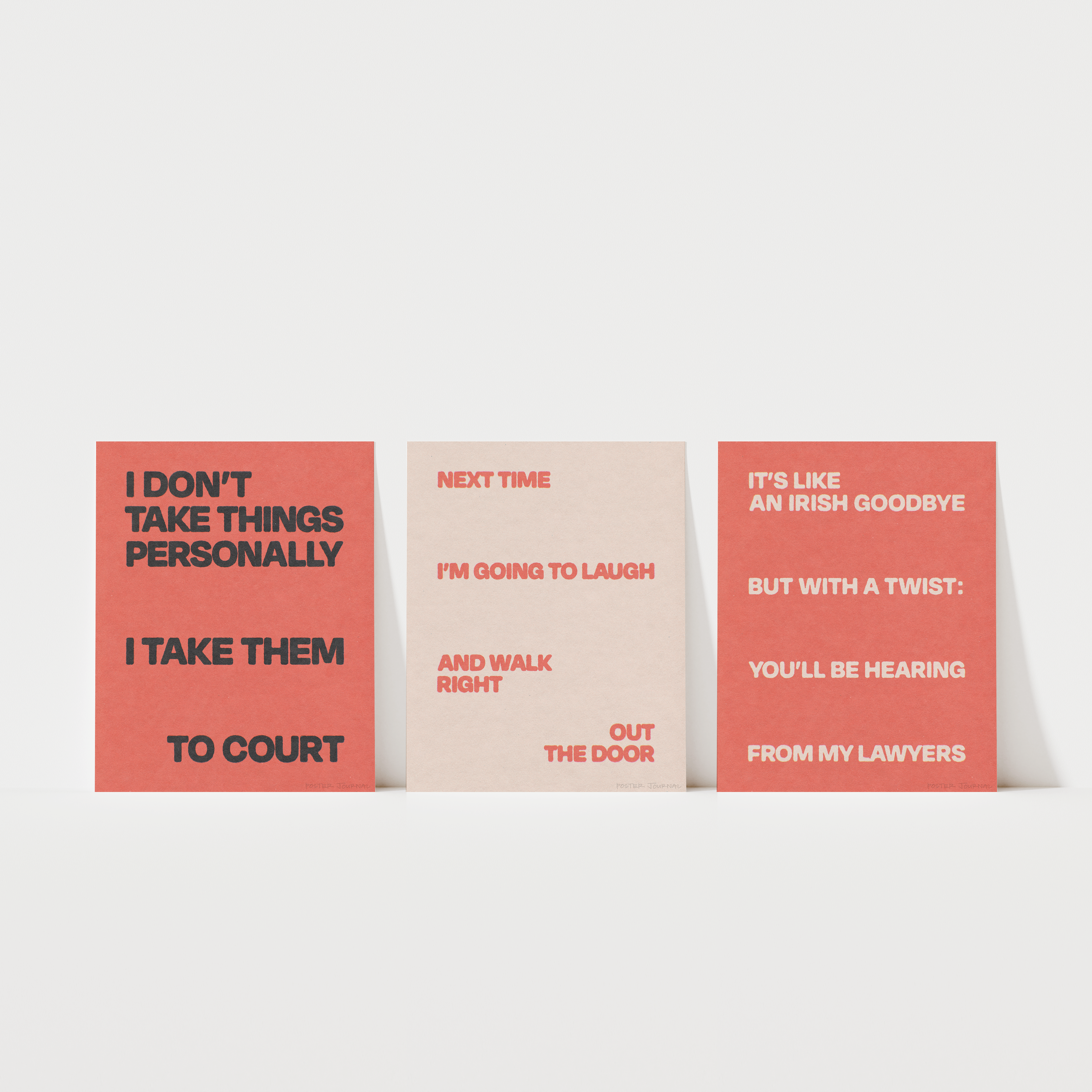 "PETTY CRIMES" MINI PRINT SET