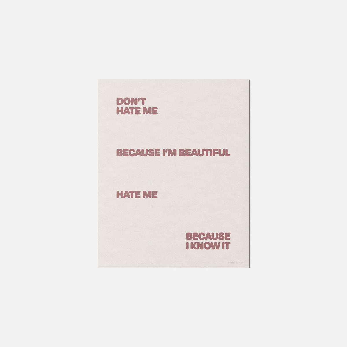 HATE PRINT
