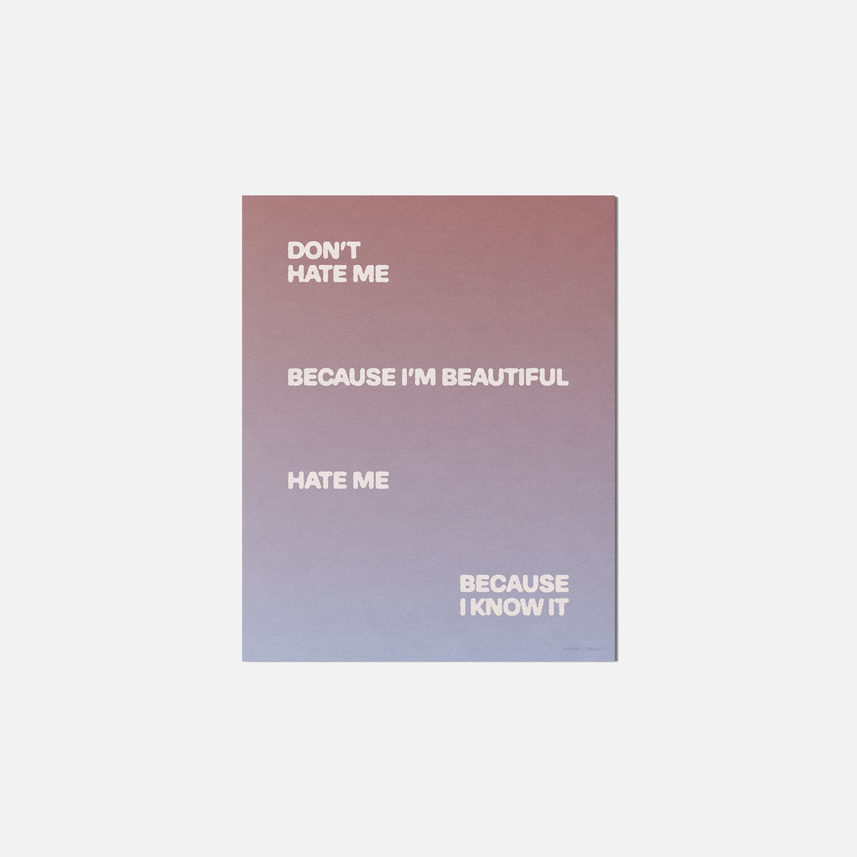 HATE PRINT