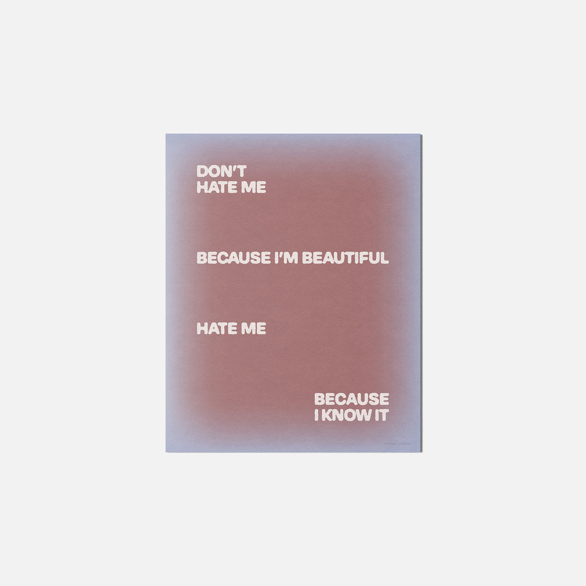 HATE PRINT
