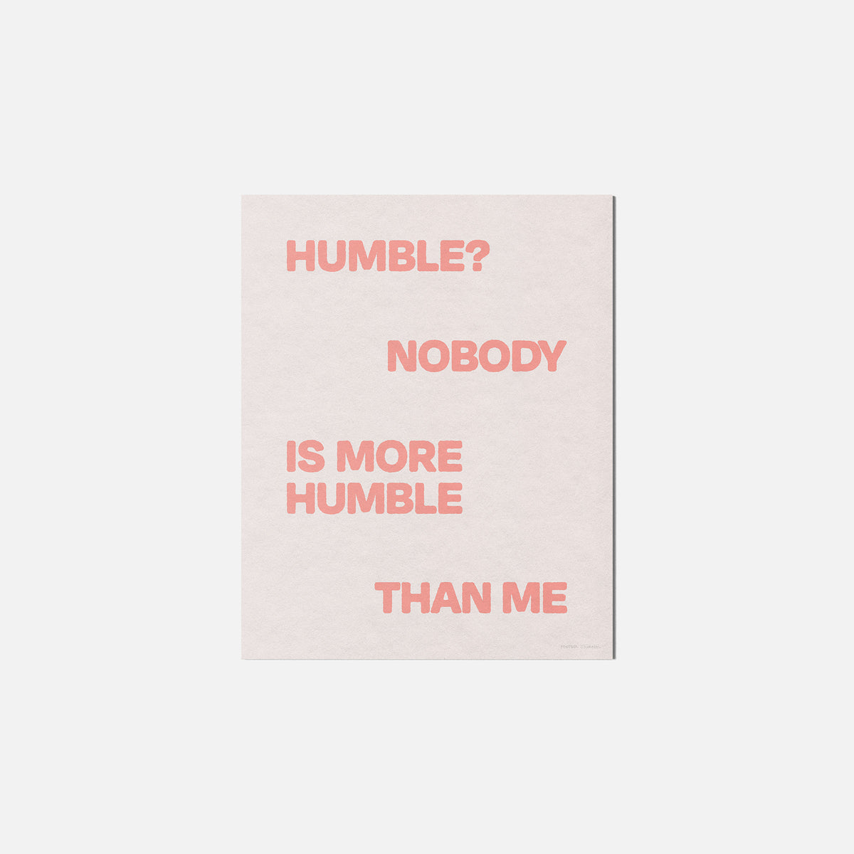 HUMBLE PRINT