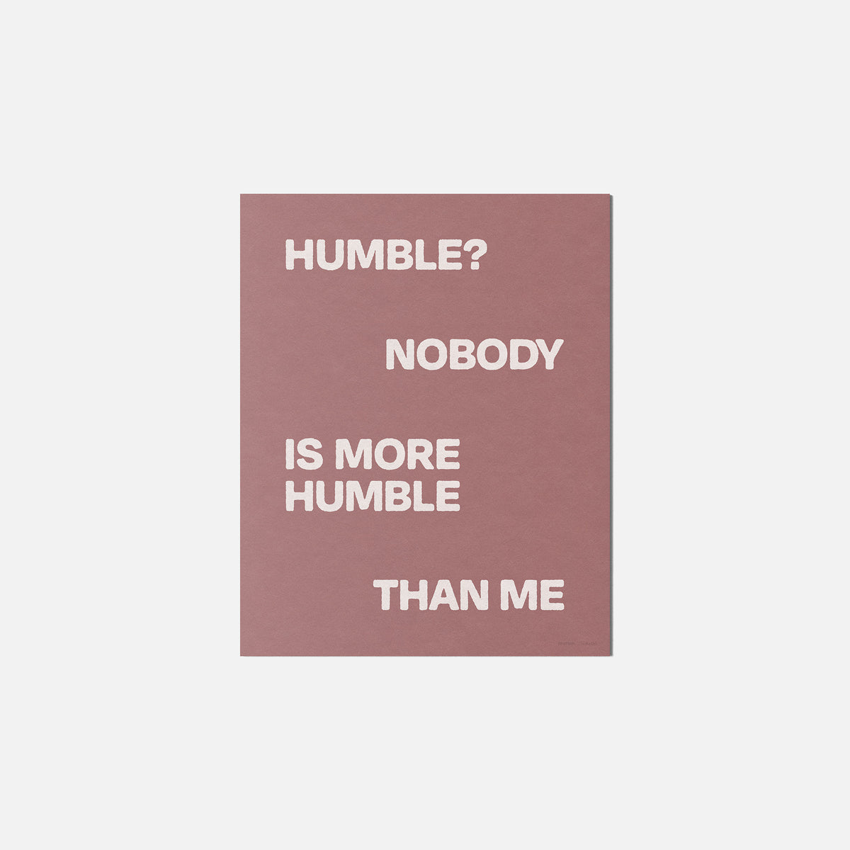 HUMBLE PRINT
