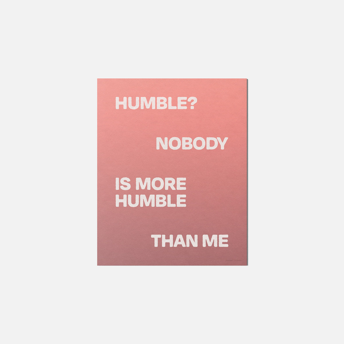 HUMBLE PRINT