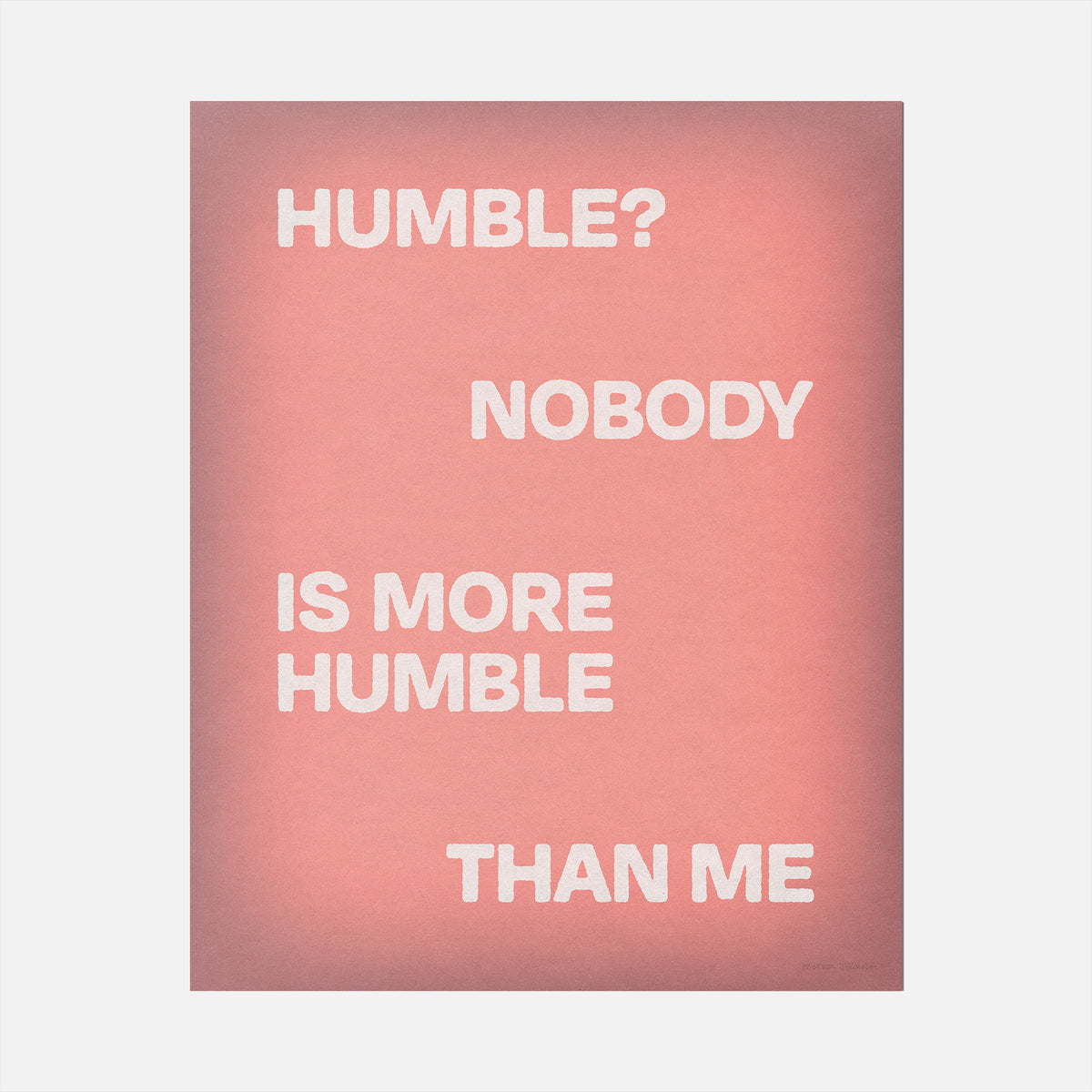 HUMBLE PRINT