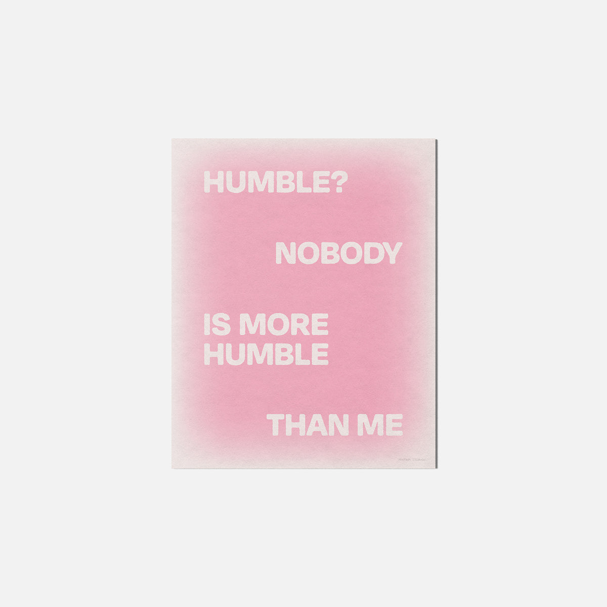 HUMBLE PRINT