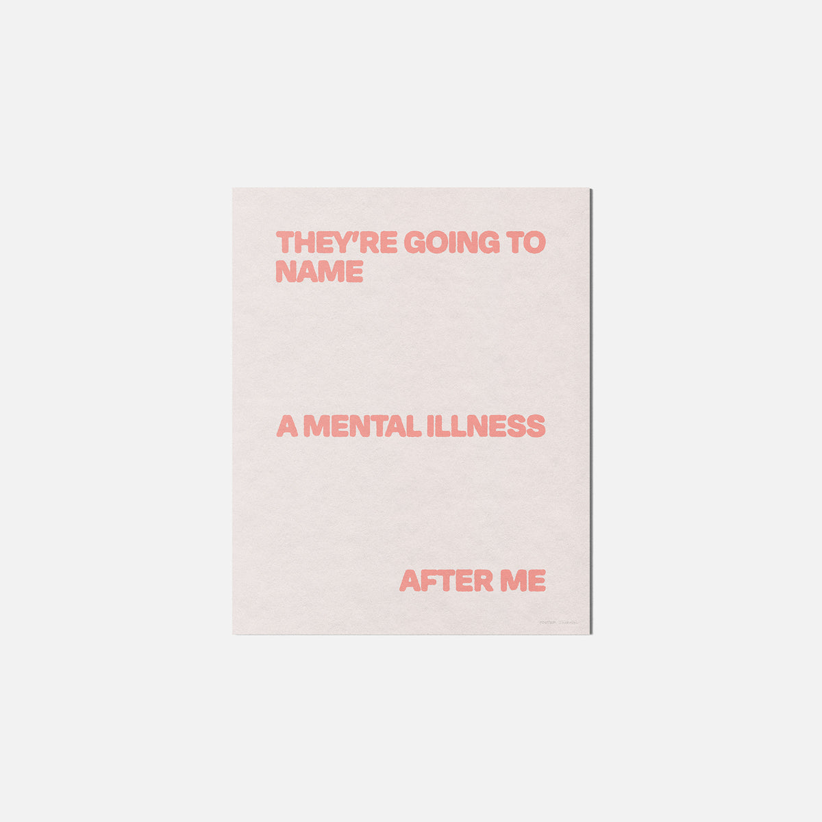 ILLNESS PRINT