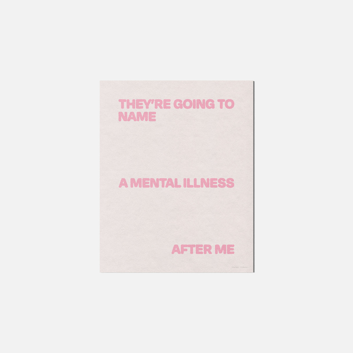 ILLNESS PRINT