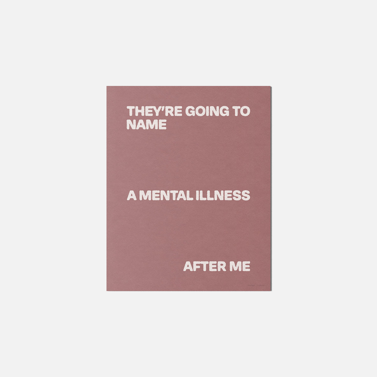 ILLNESS PRINT