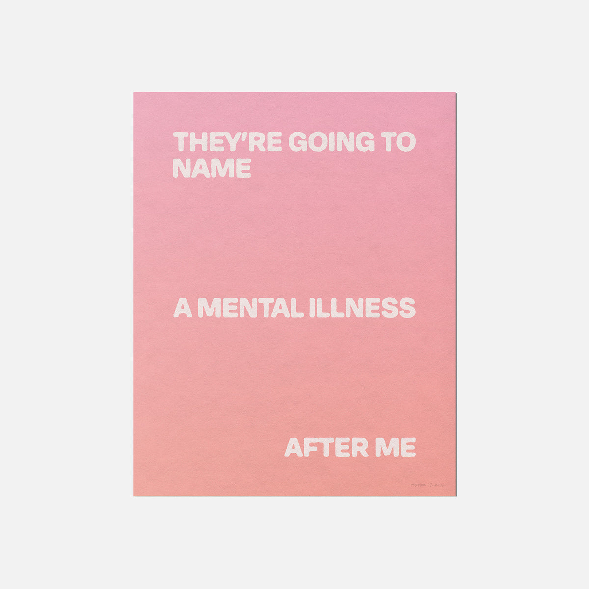 ILLNESS PRINT