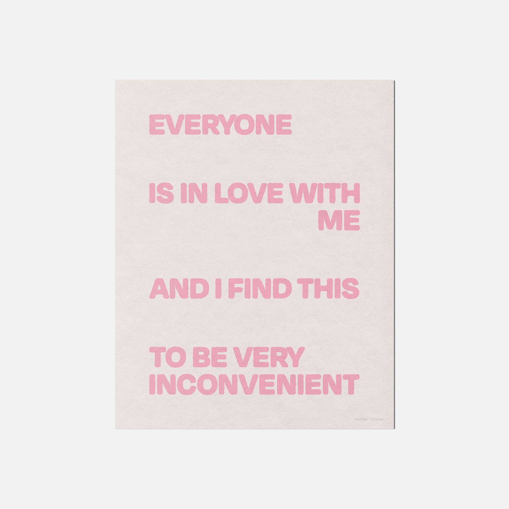 INCONVENIENT PRINT