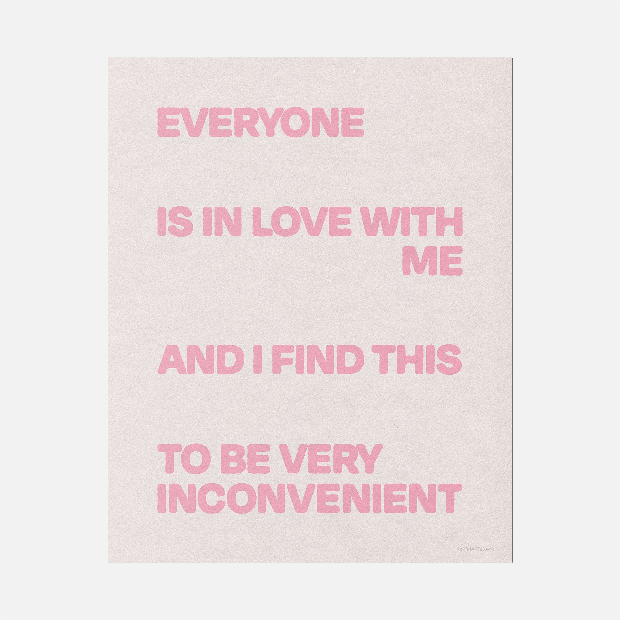 INCONVENIENT PRINT