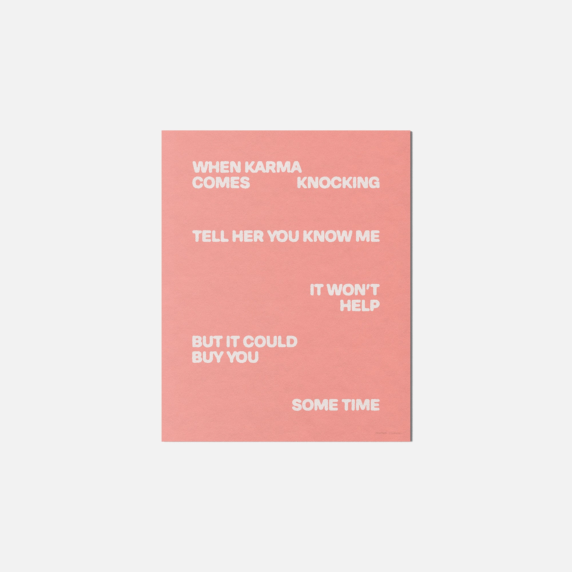 KNOCKING PRINT