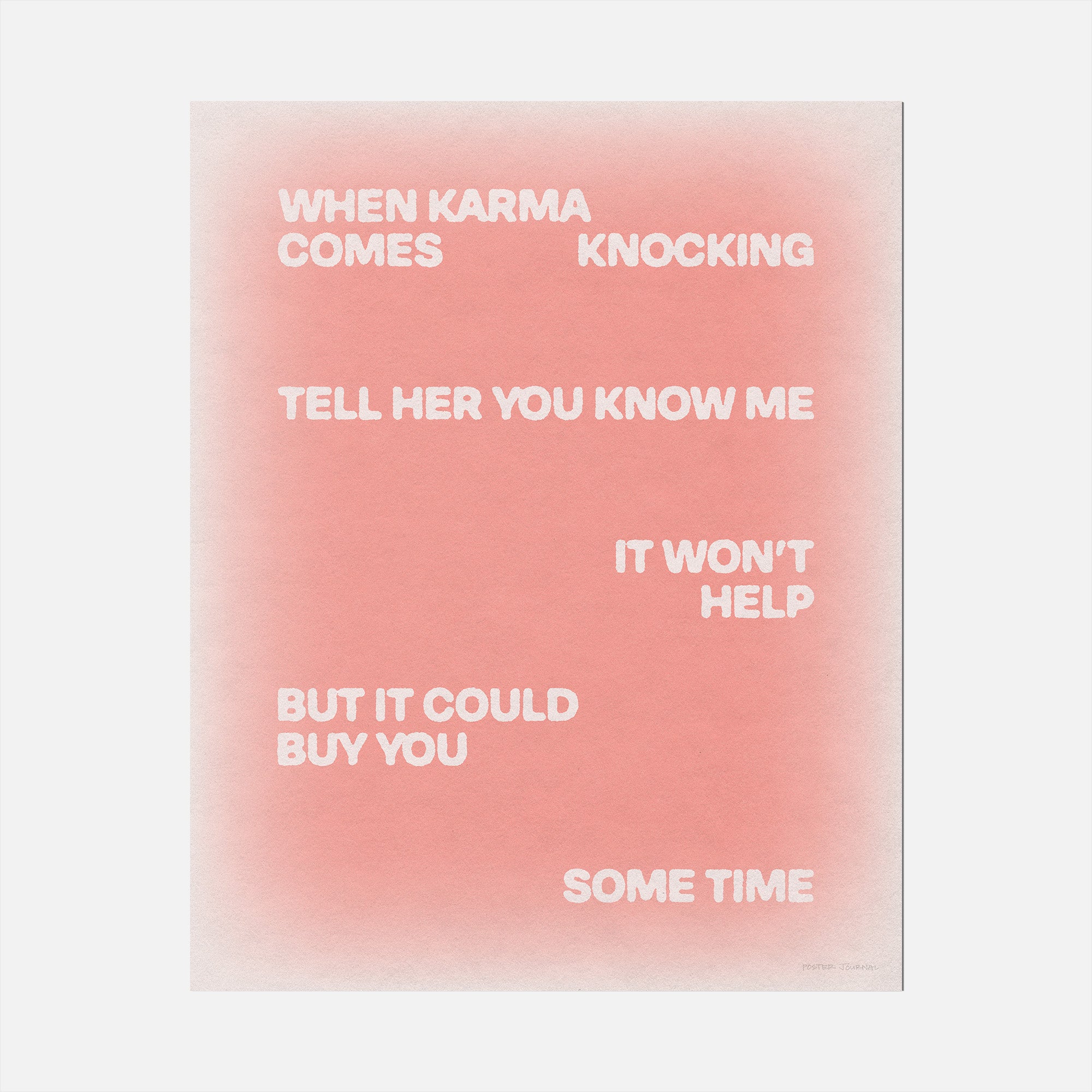 KNOCKING PRINT