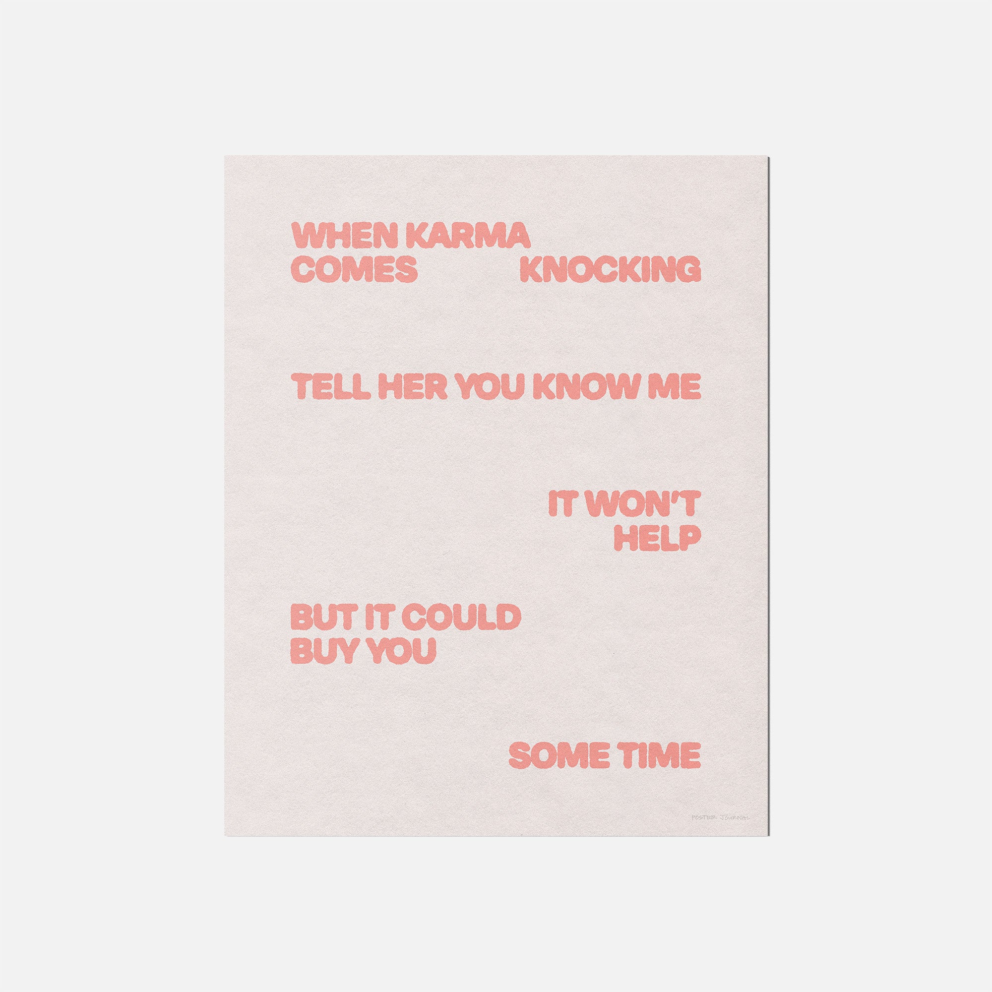 KNOCKING PRINT