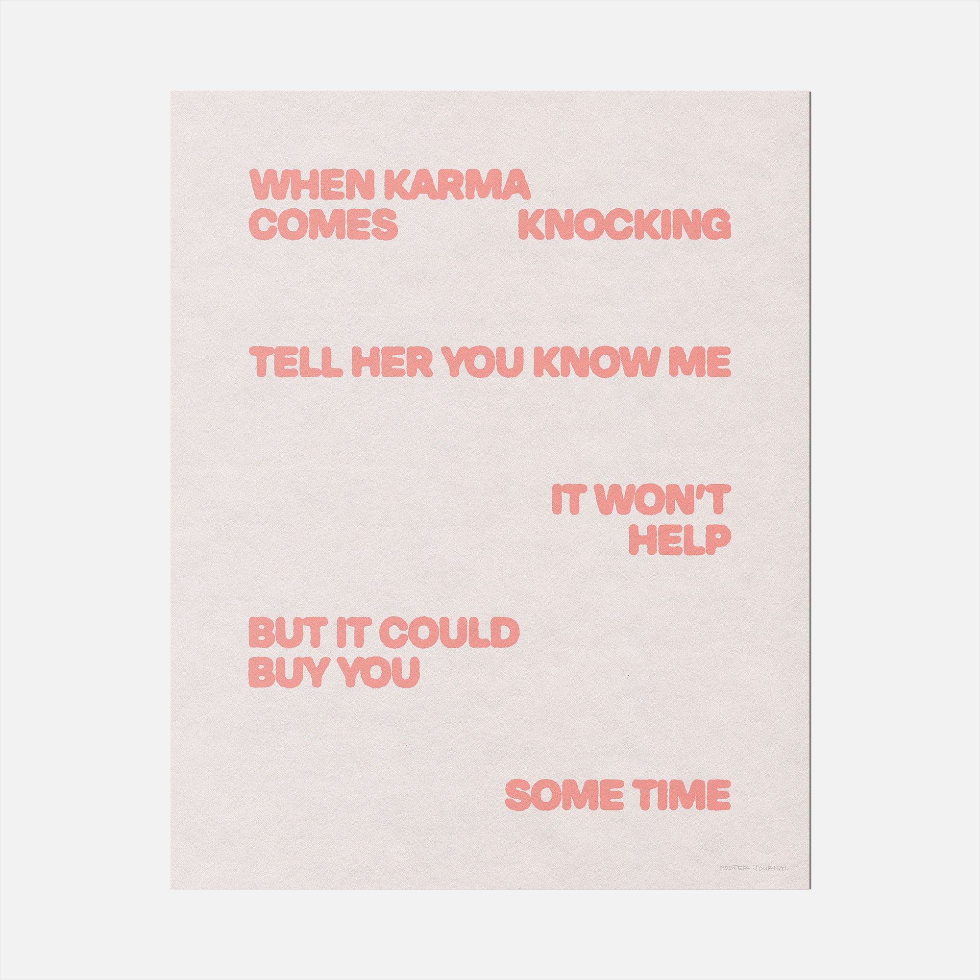 KNOCKING PRINT