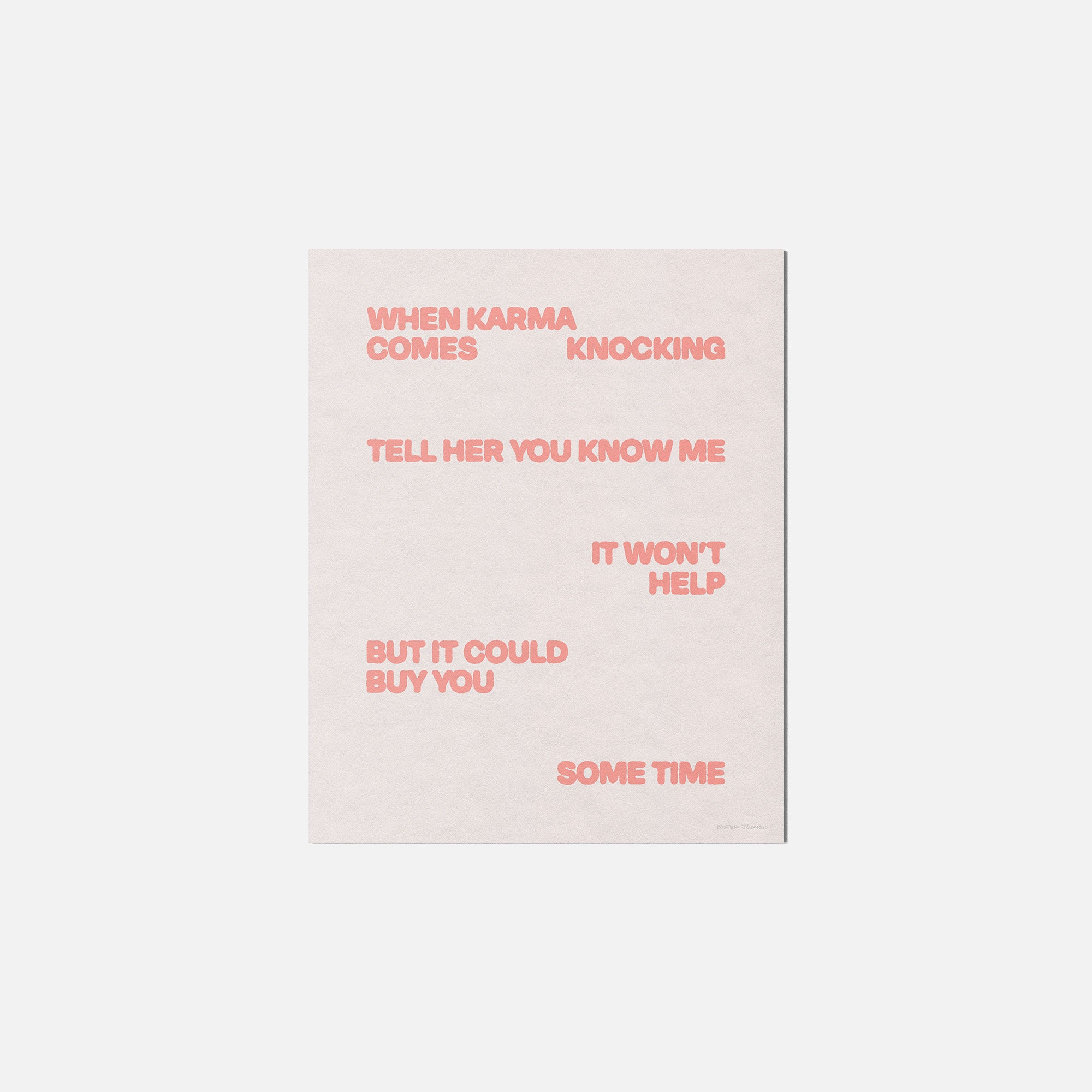 KNOCKING PRINT