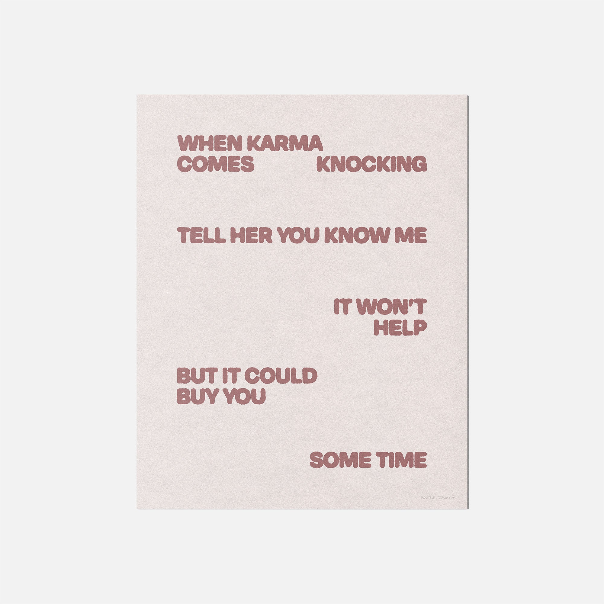 KNOCKING PRINT