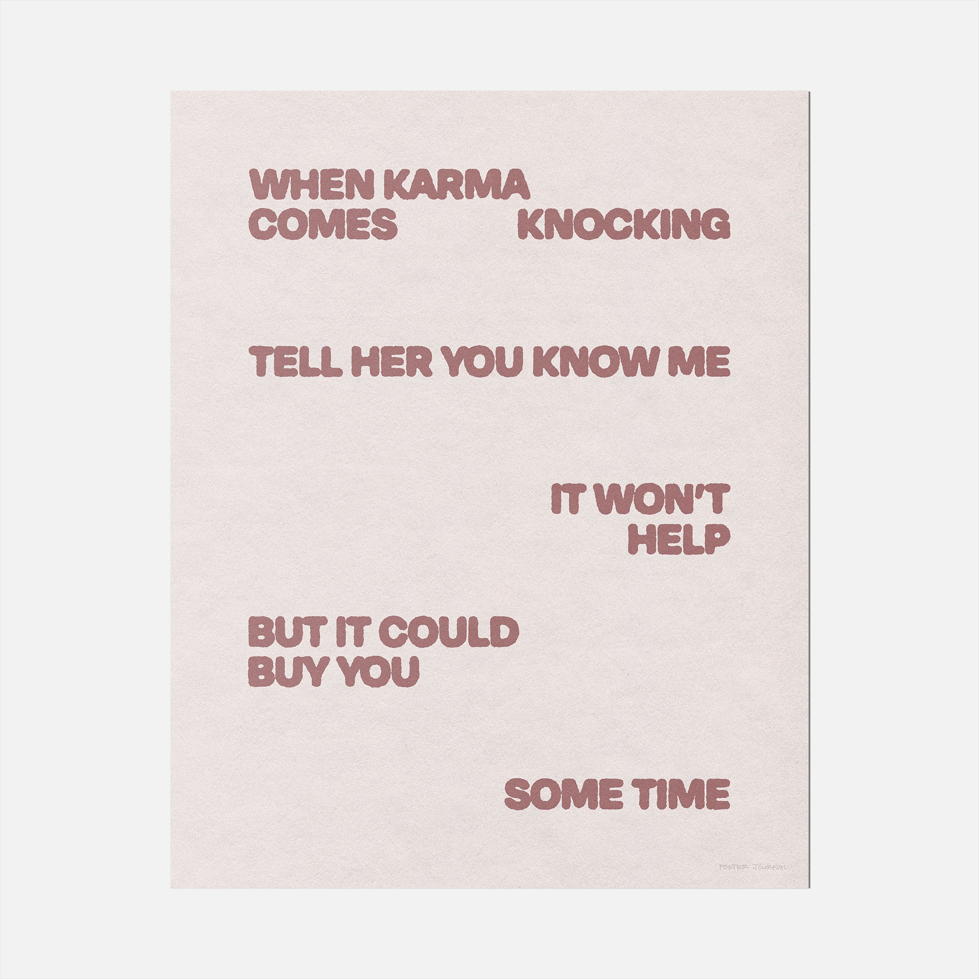 KNOCKING PRINT