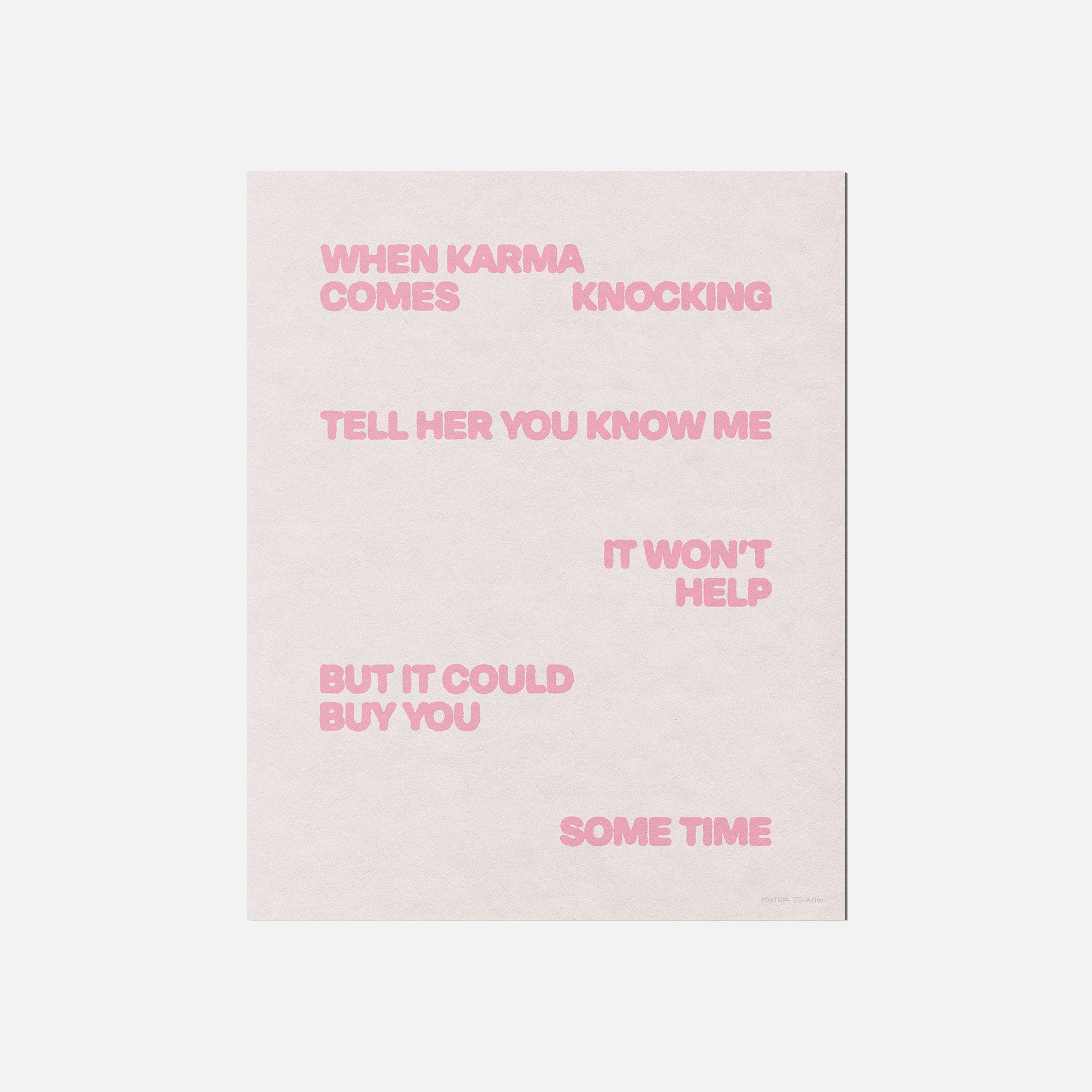 KNOCKING PRINT
