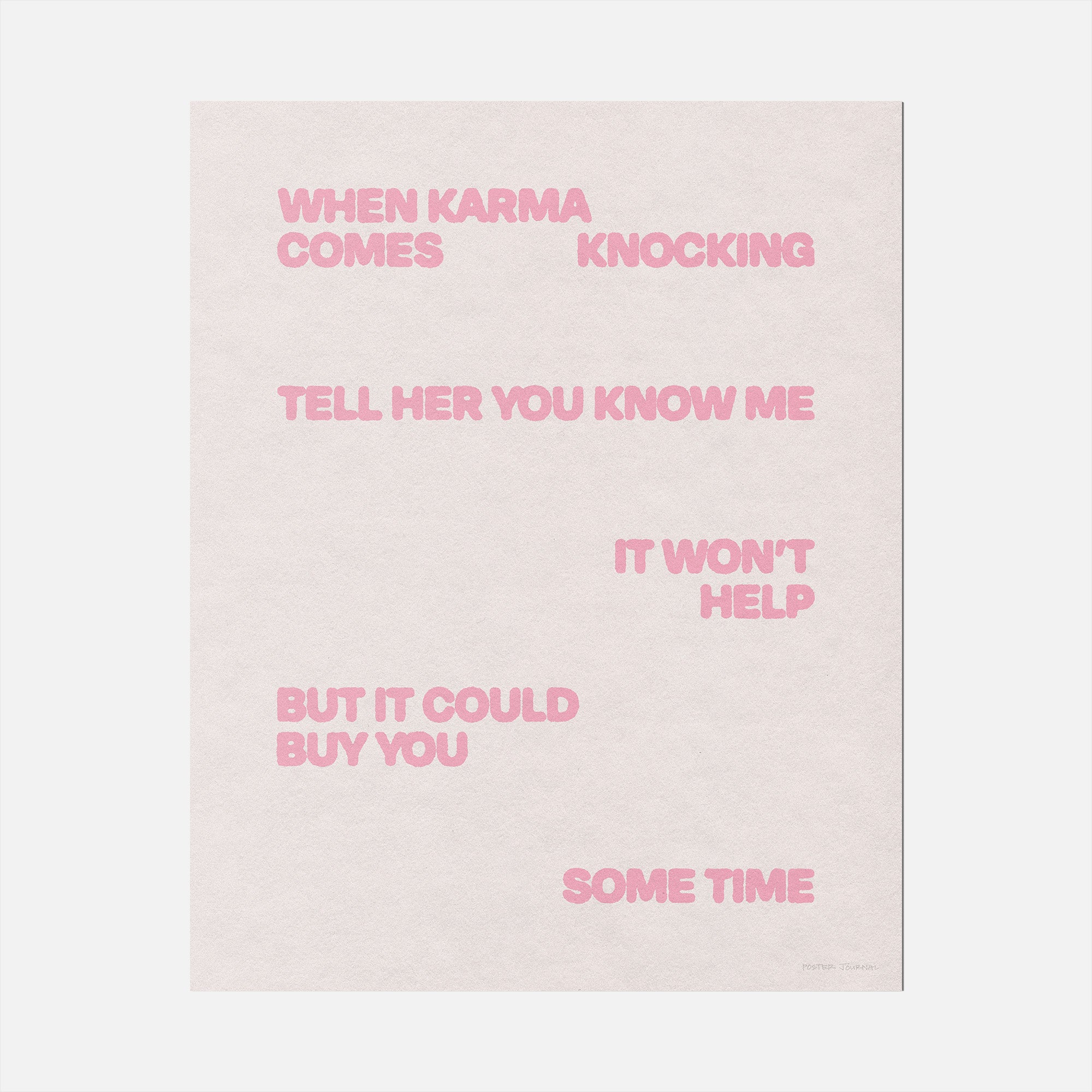 KNOCKING PRINT