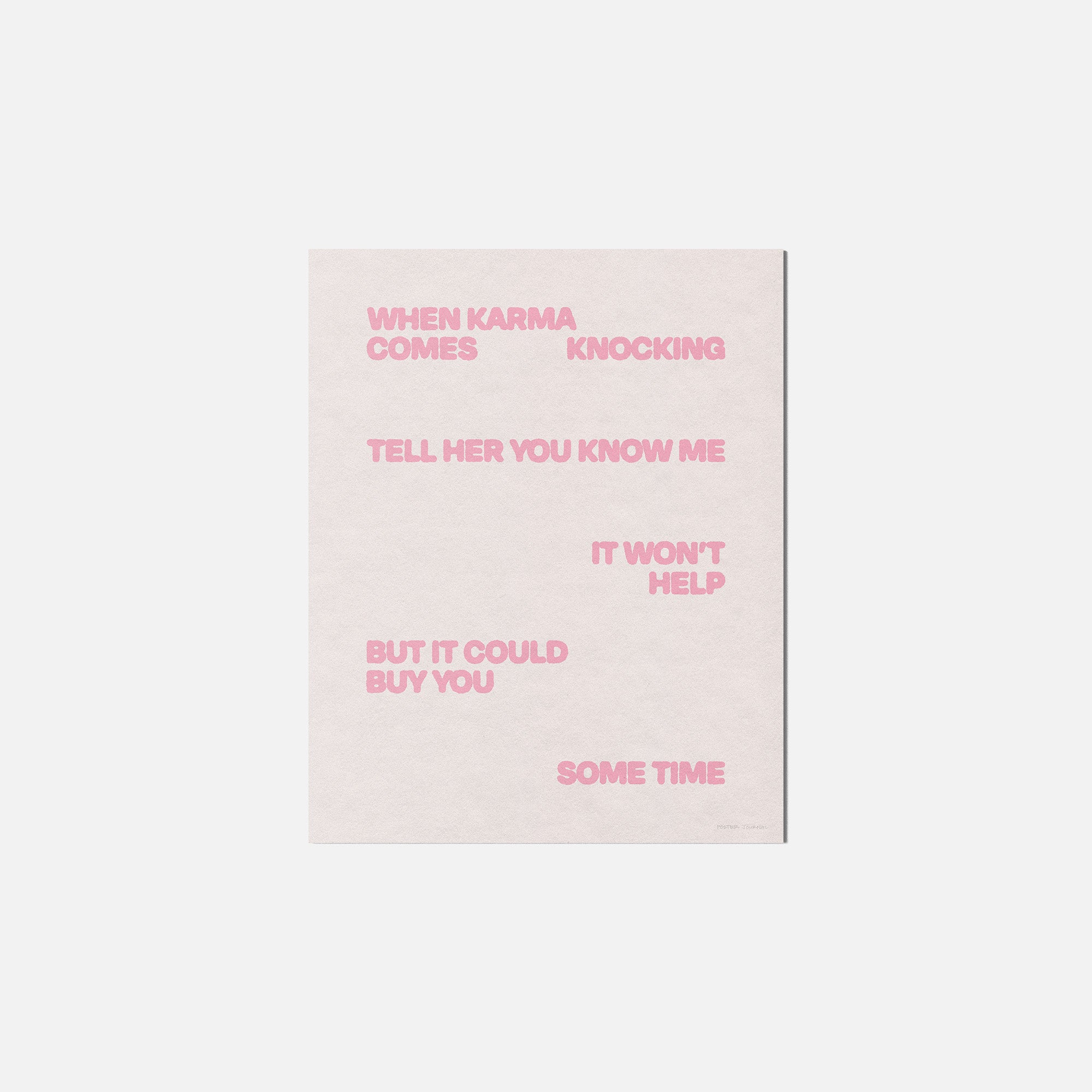 KNOCKING PRINT