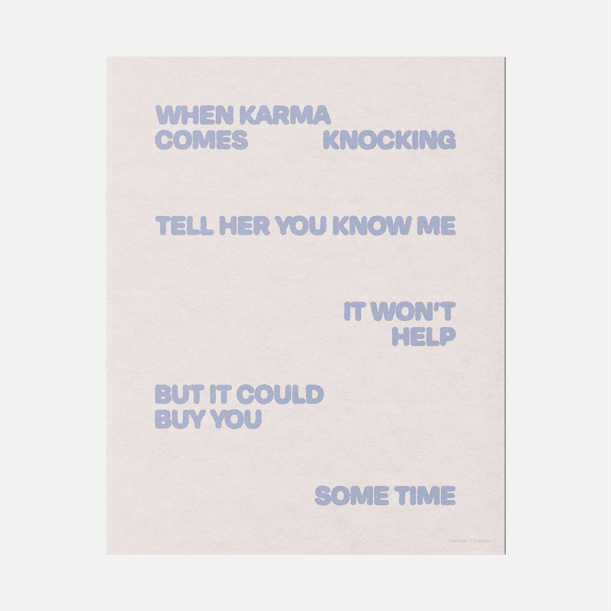 KNOCKING PRINT