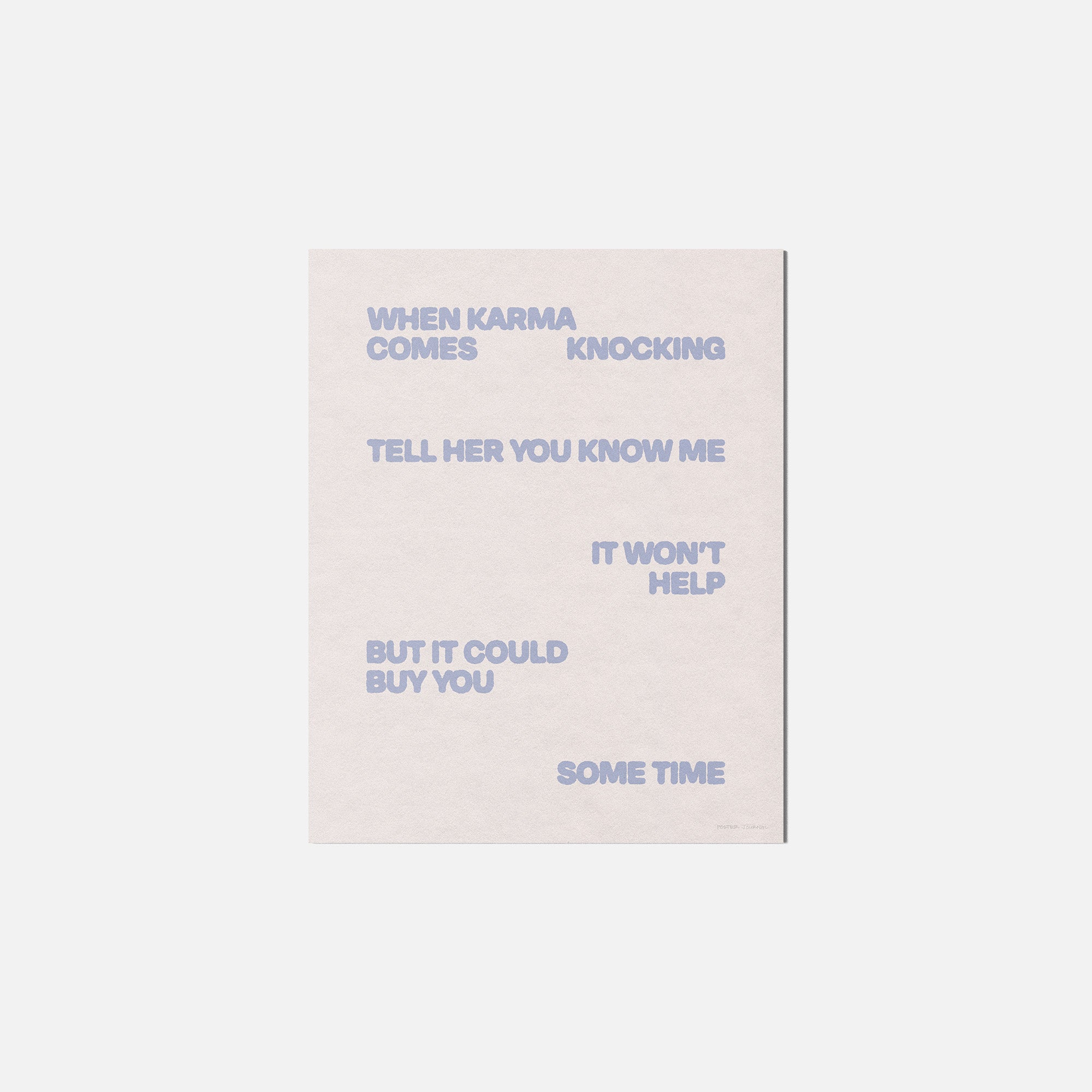 KNOCKING PRINT