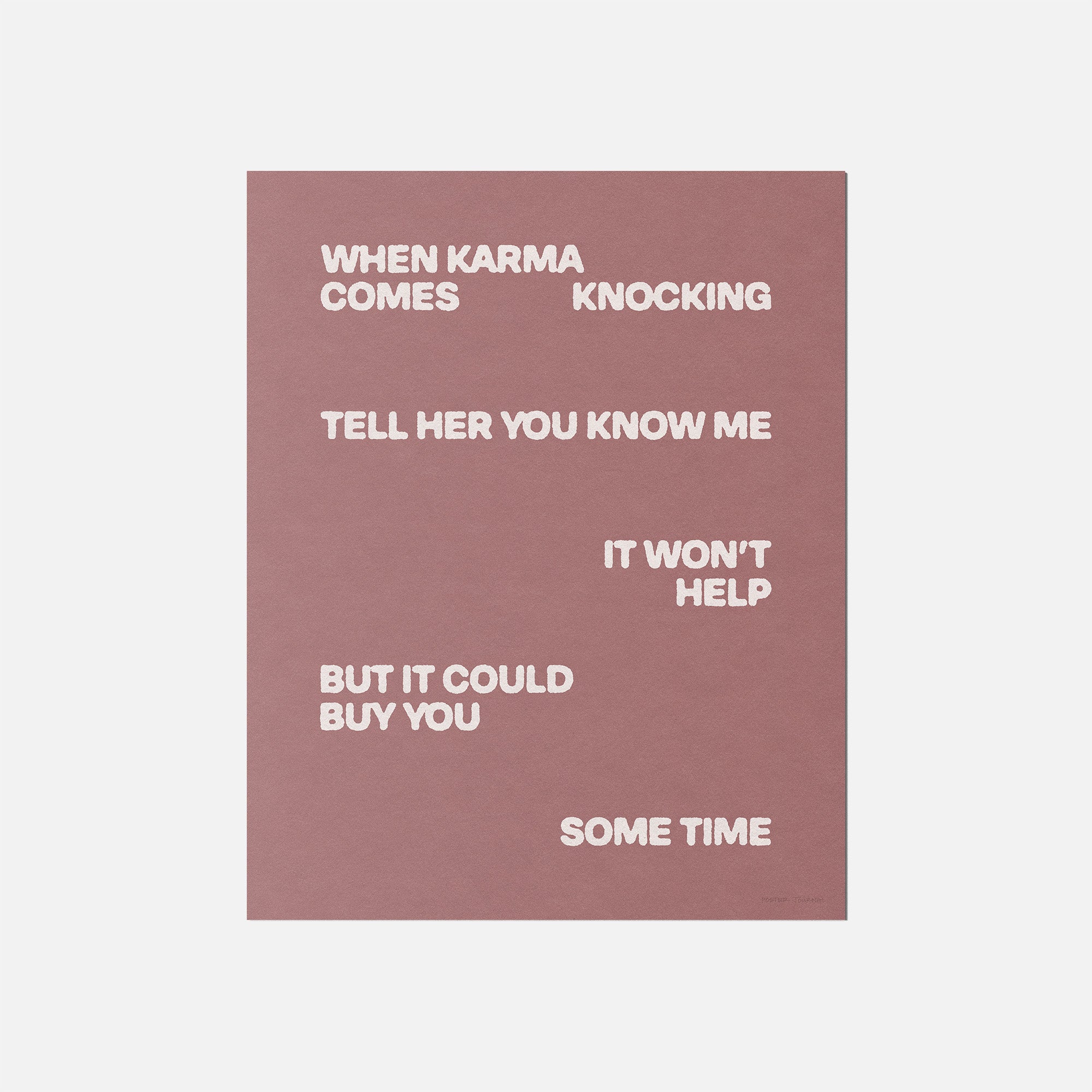 KNOCKING PRINT