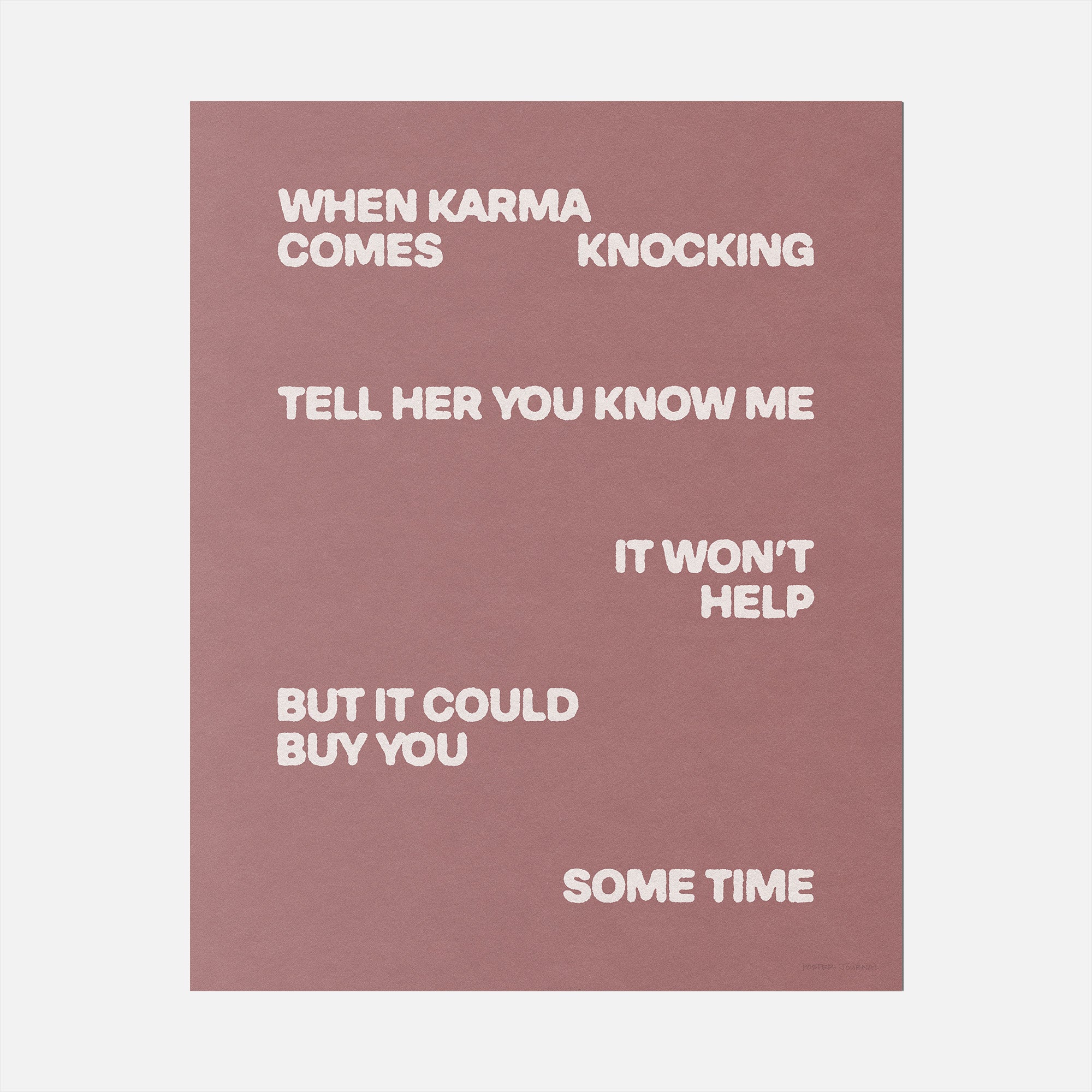 KNOCKING PRINT