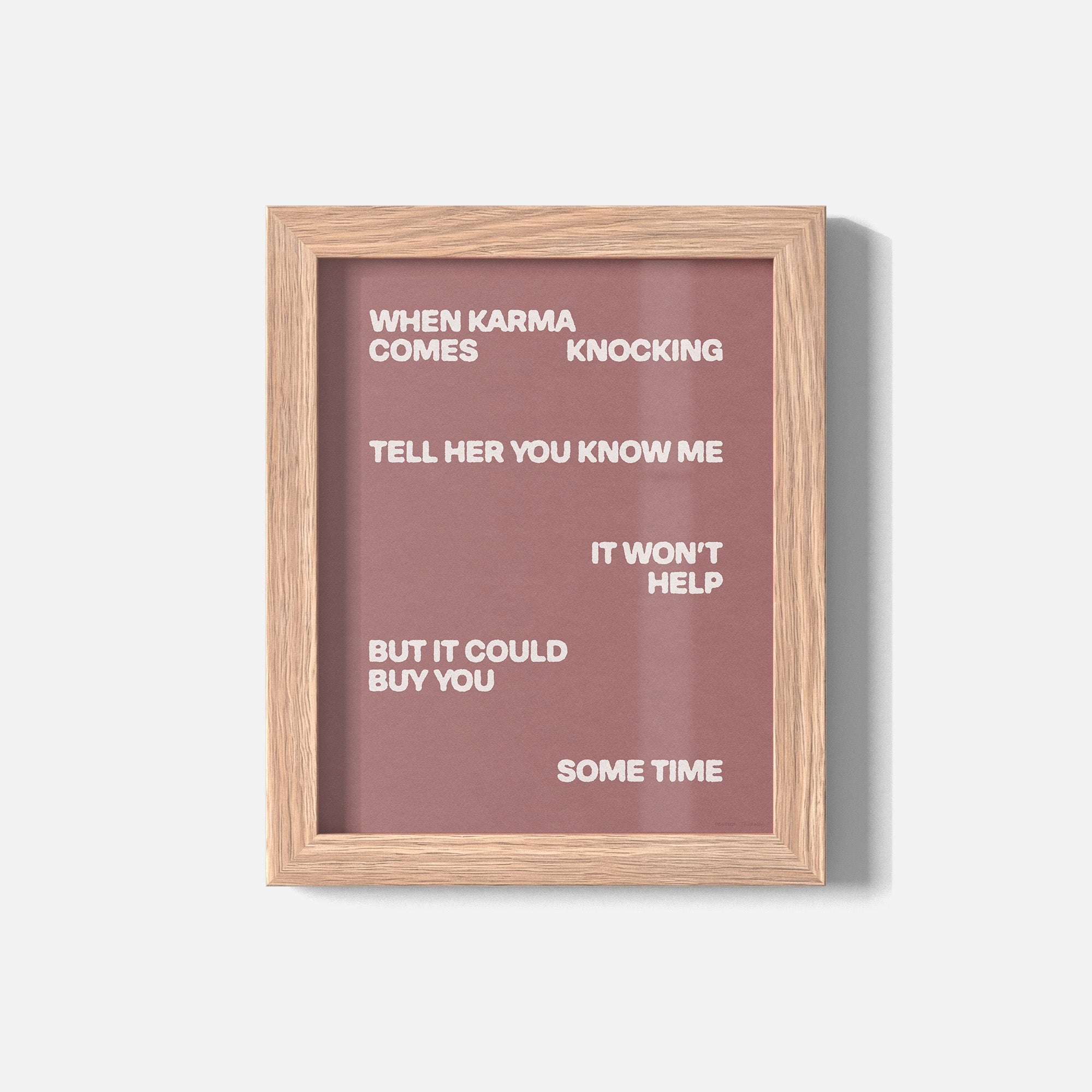 KNOCKING PRINT
