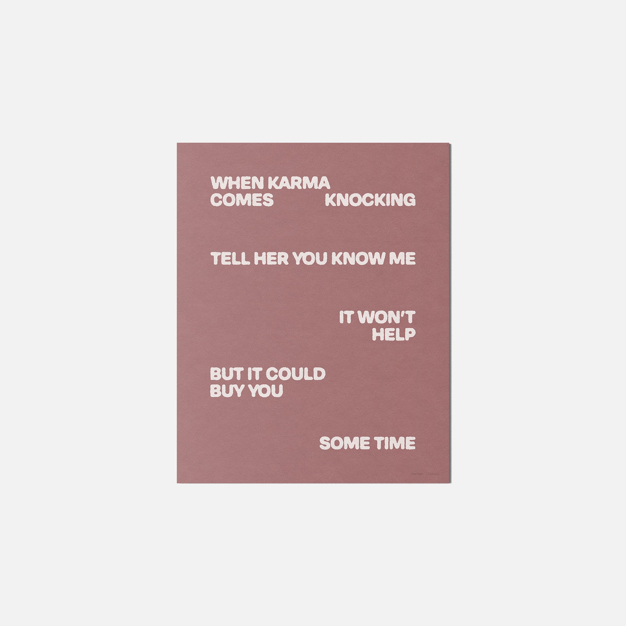 KNOCKING PRINT