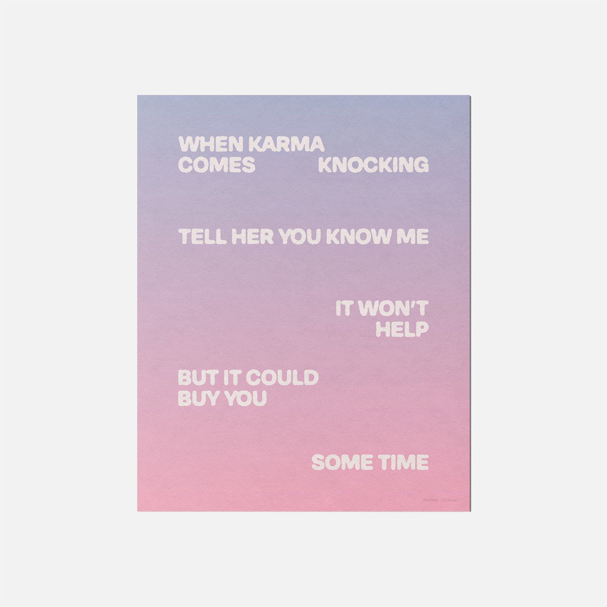 KNOCKING PRINT
