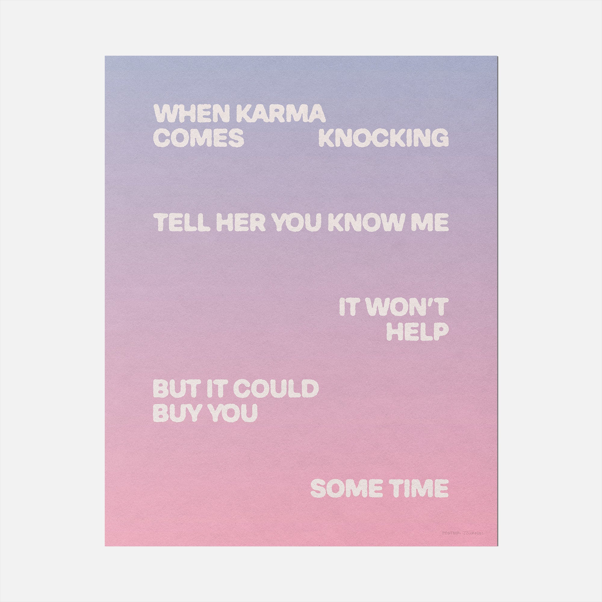 KNOCKING PRINT