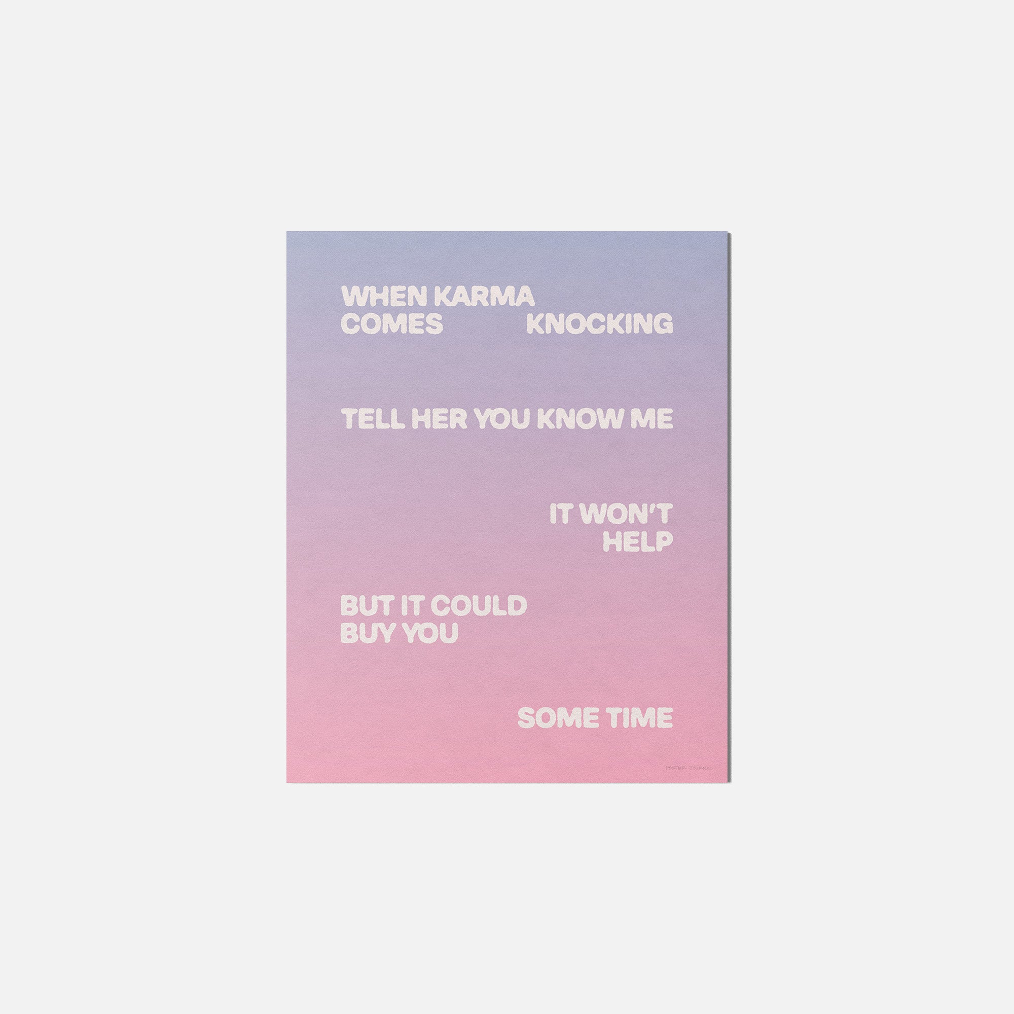 KNOCKING PRINT
