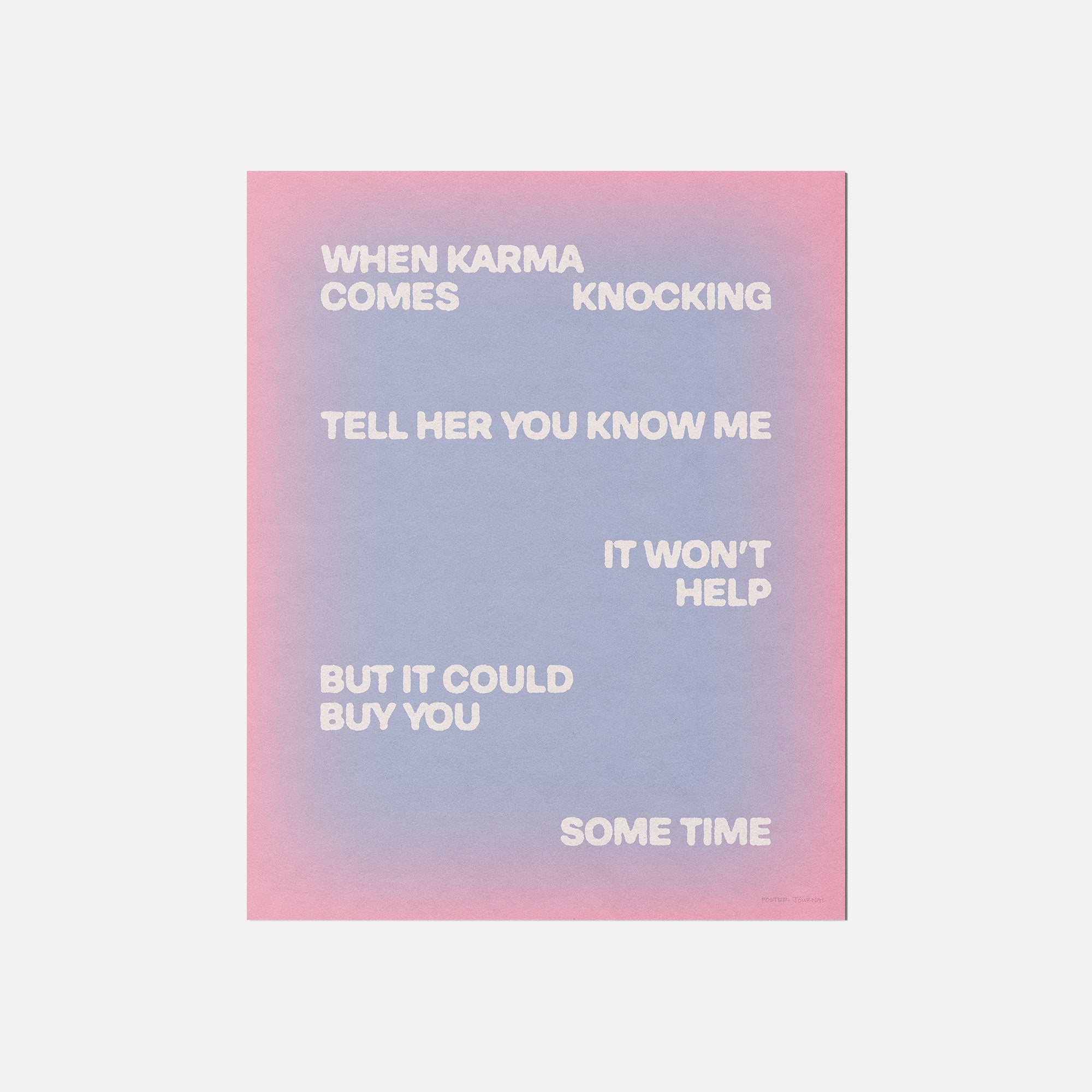 KNOCKING PRINT