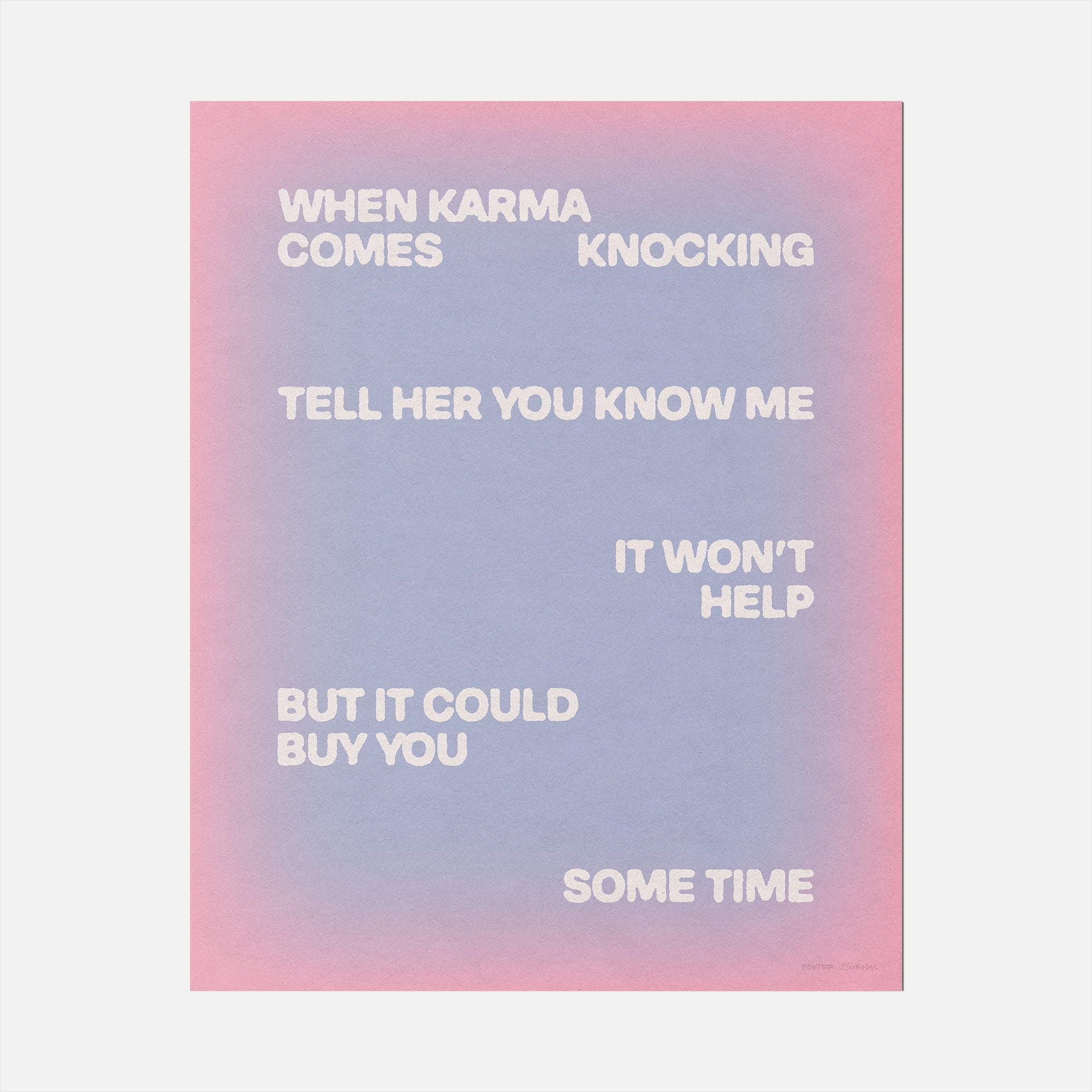 KNOCKING PRINT