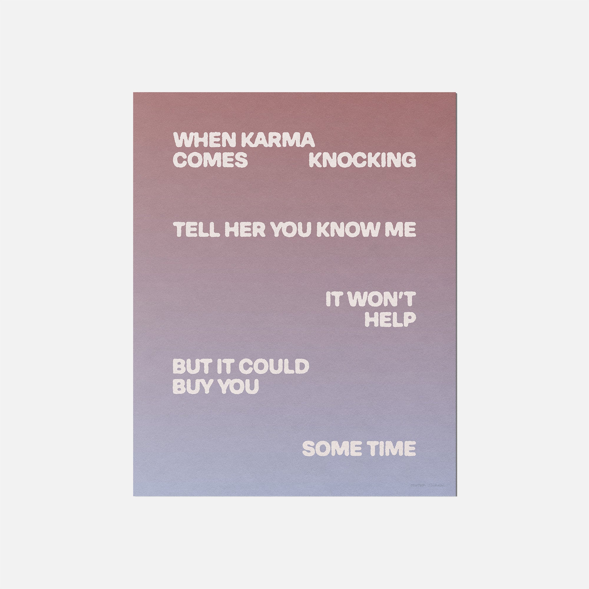 KNOCKING PRINT
