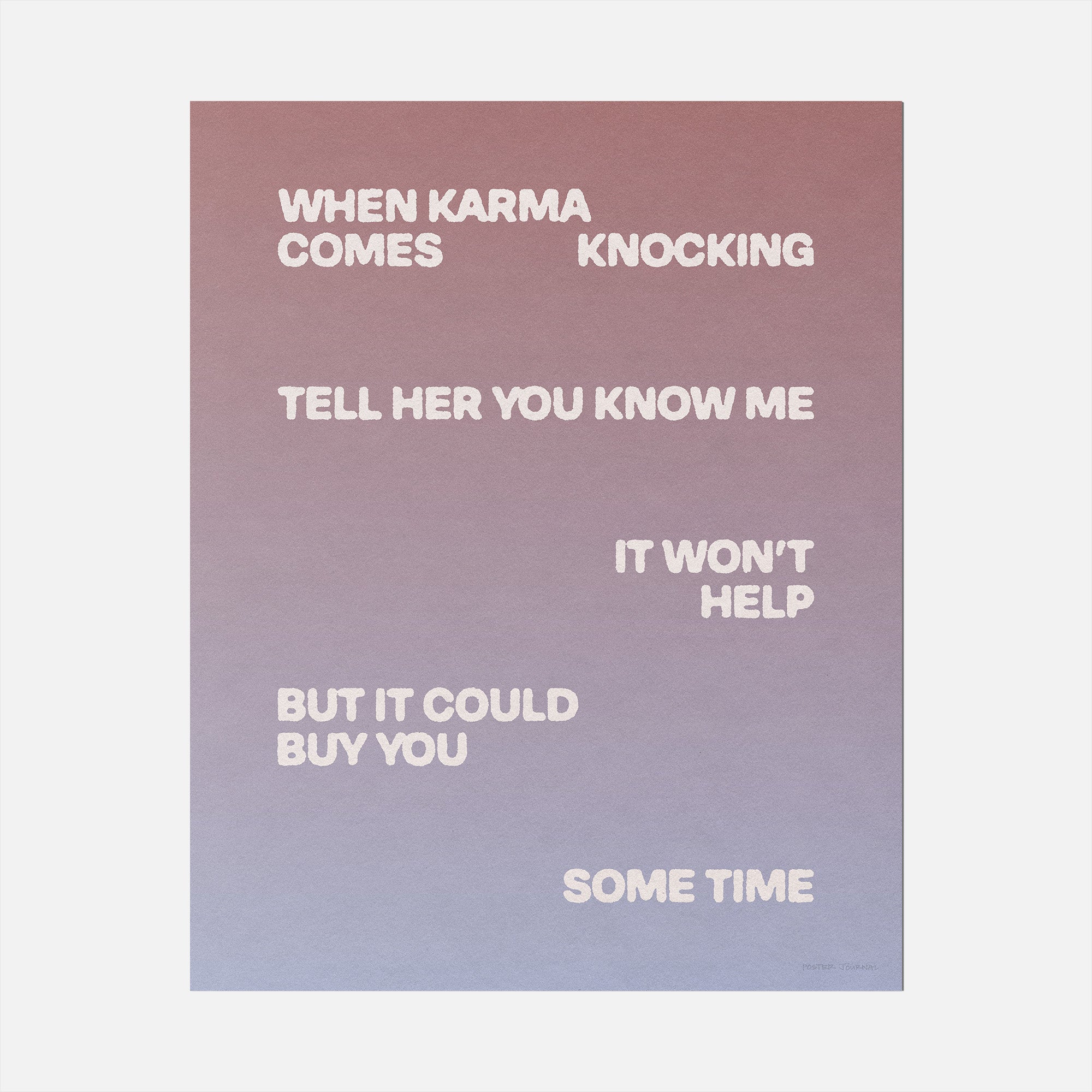 KNOCKING PRINT