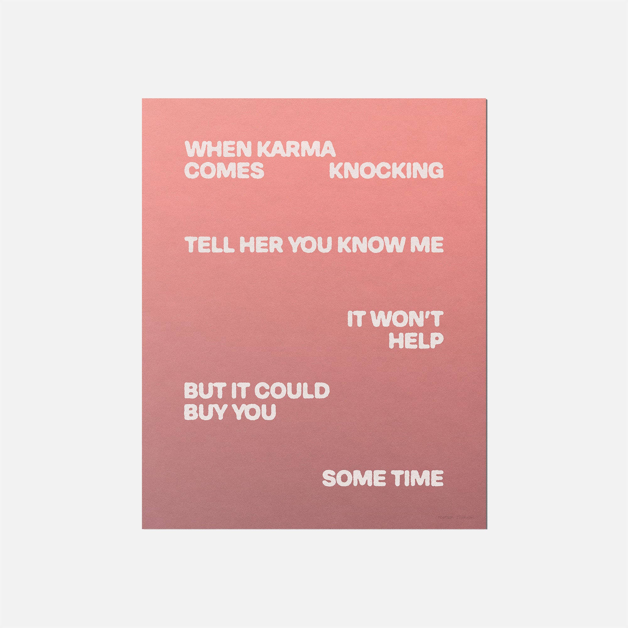 KNOCKING PRINT
