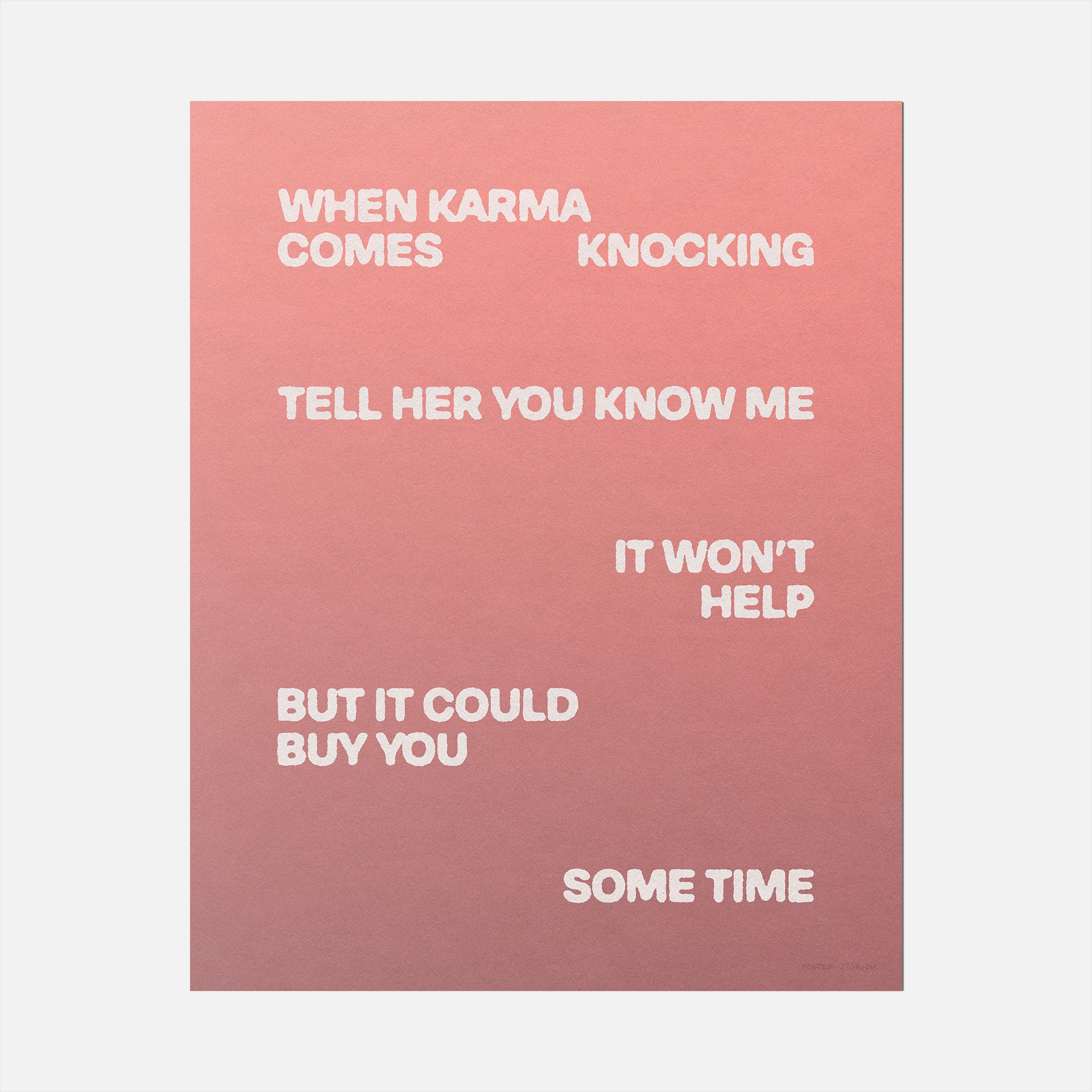 KNOCKING PRINT
