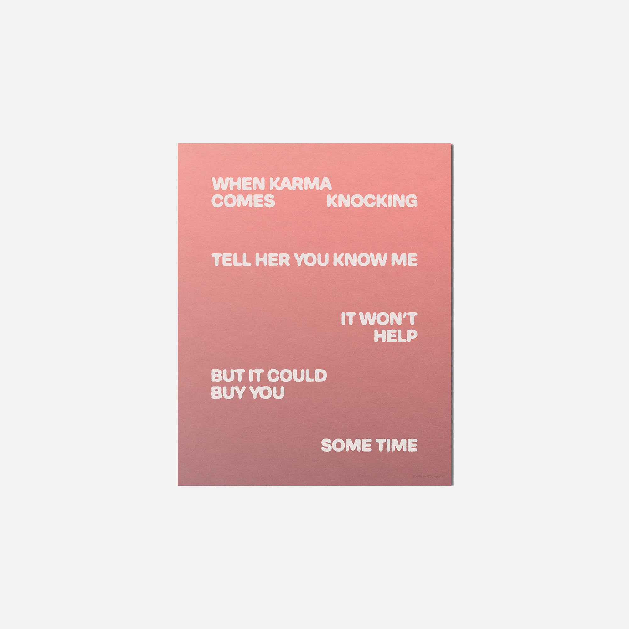 KNOCKING PRINT